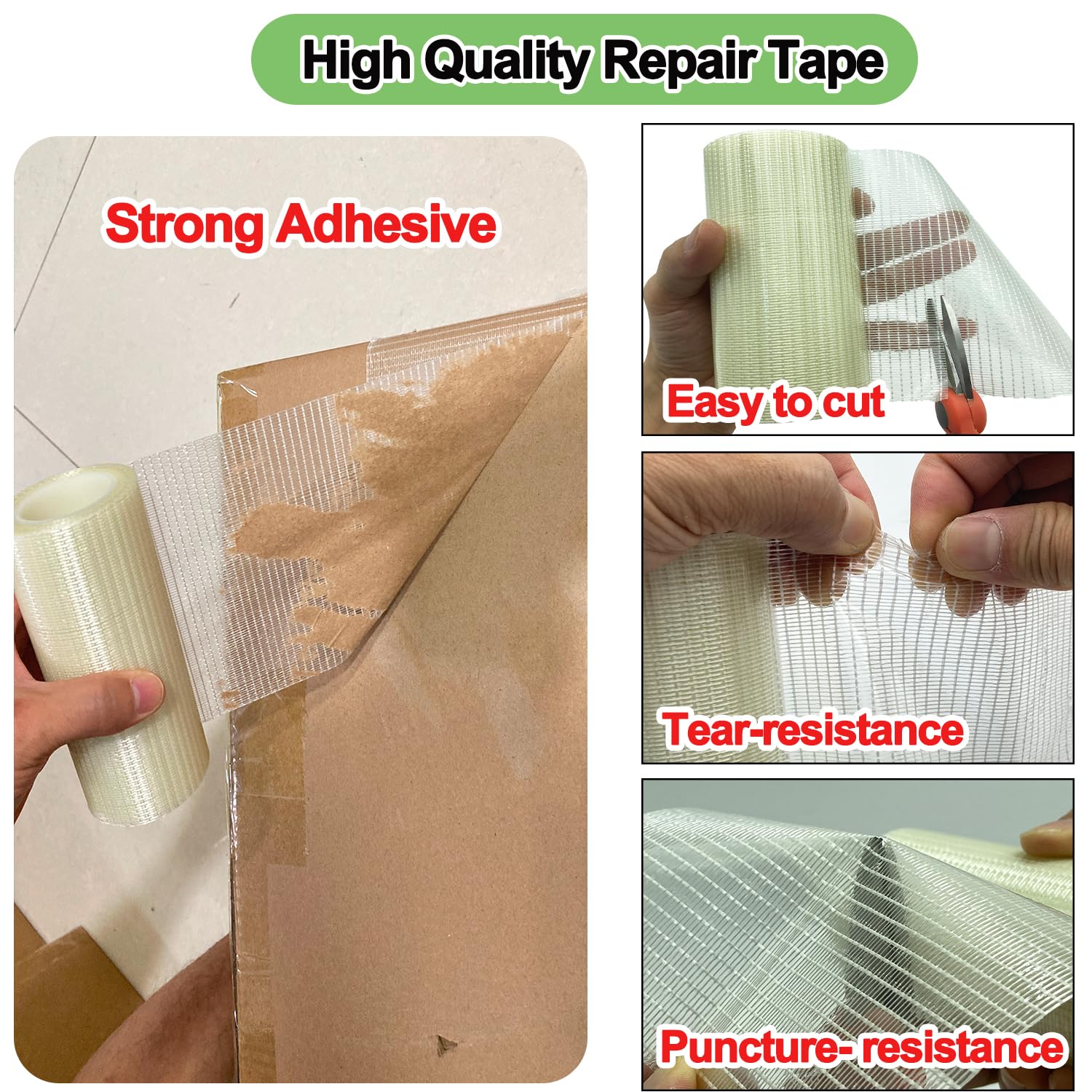 KAIHENG RV Cover Repair Tape, 2.75IN X 23FT Awning Repair Tape, Tent Repair Tape - Image 4