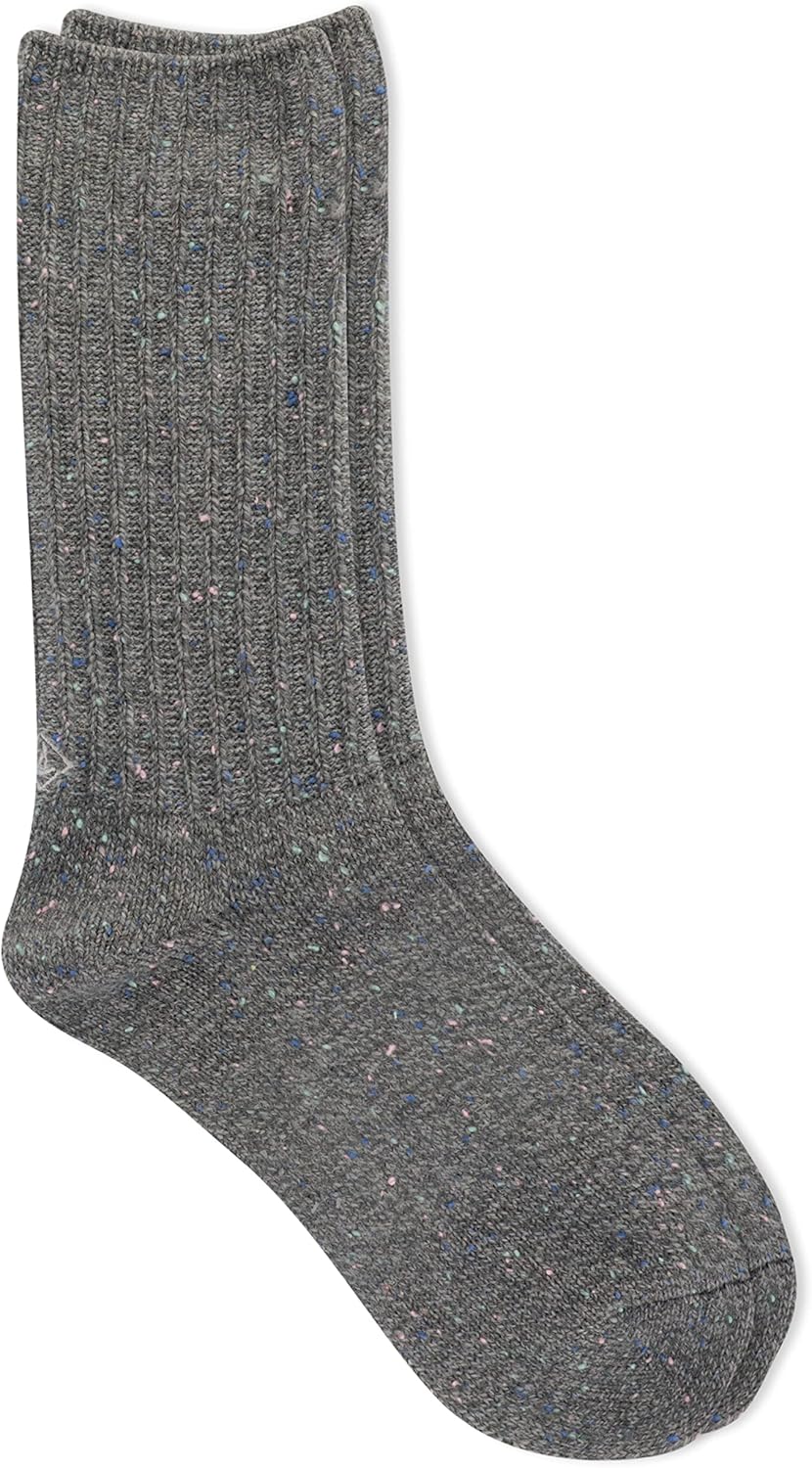 Sperry Women's Soft Boyfriend Boot Crew Socks - 1 Pair Pack - Soft Acrylic Socks for Sneakers, Boots, Lounge