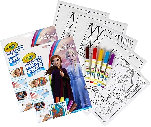 Crayola Color Wonder Mess Free Coloring Pad & Markers, Frozen 2, 2 Sets