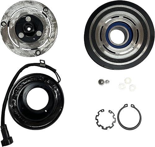 RYC - Embrague de compresor AC FG661-01-CL (para Chevrolet Equinox 3.4L 2006, 2007, 2008, 2009 compatible con Pontiac Torrent 3.4L 2006, 2007, 2008,