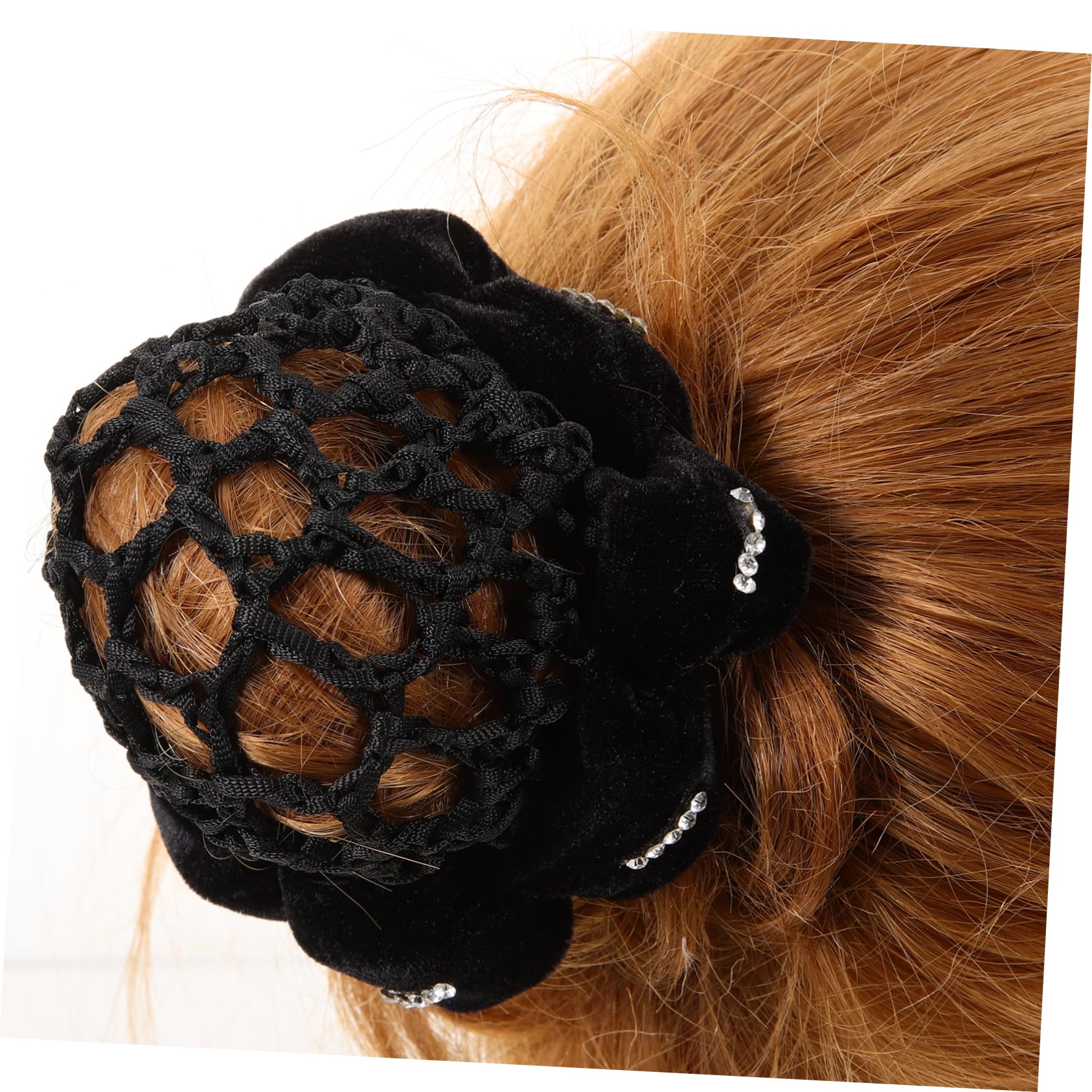 FRCOLOR 3 Set Di Retine Per Da Donna Per Copri Chignon Accessori Per Da Balletto Per Ragazze Eleganti Fasce Per 4 Pezzi*3