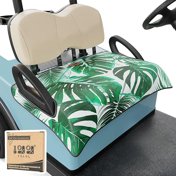 10L0L Golf Cart Seat Covers, Thickened Golf Cart Seat Towel (100% Microfiber), Fits All EZGO, Club Car and Other 2/4-seats Cart, Anti-Slip Golf Blanket(44 * 29inch)
