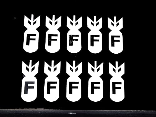 Miniatura 1 de Calcomanías de vinilo F-Bomb de 2 pulgadas 75091 (blanco)