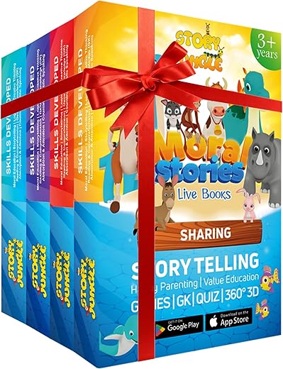 Story Jungle App LIVE BOOKS + STORY CARDS | Immersive Storytelling | Access to Interactive & Immersive 360° 3D App (iOS, Android) | Gifts for Ages…