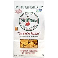 Vista 1 de Mi Nina Chips de Tortilla Jalapeño Agave Paquete de 3 bolsas de 12 onzas