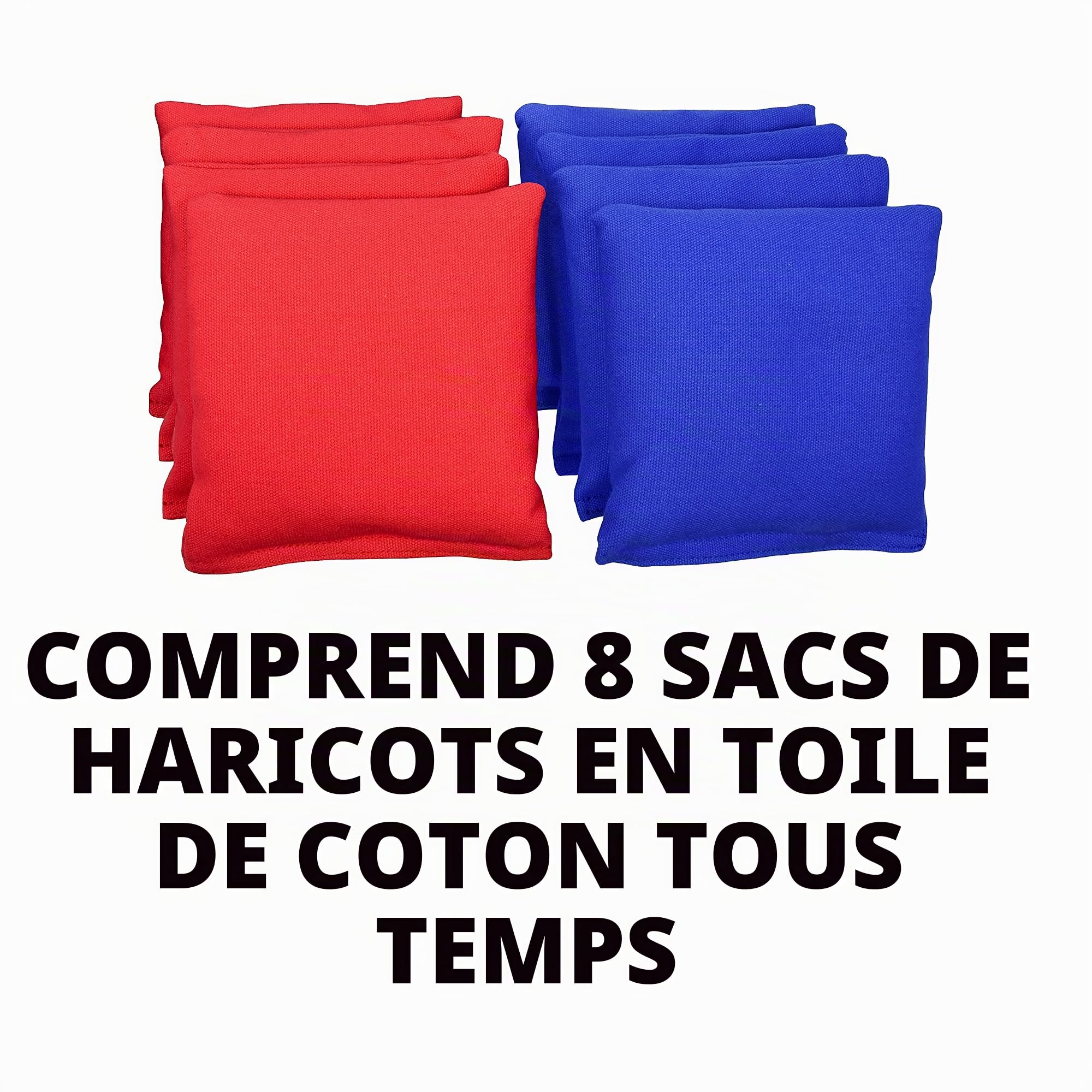 GoSports Ensemble de Jeu de Cornhole en Aluminium de Taille réglementaire de 1,2 x 0,6 m – Choisissez des lumières LED ou Standard – L'ensemble Comprend 2 Planches Pliables, 8 poufs et des règles