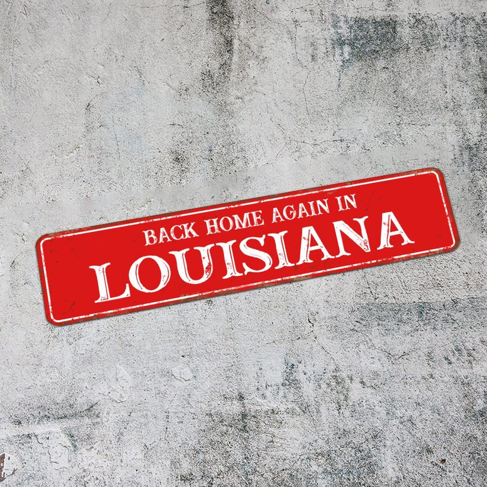 Panneau en métal Louisiana rose pour une ambiance nostalgique et chaleureuse