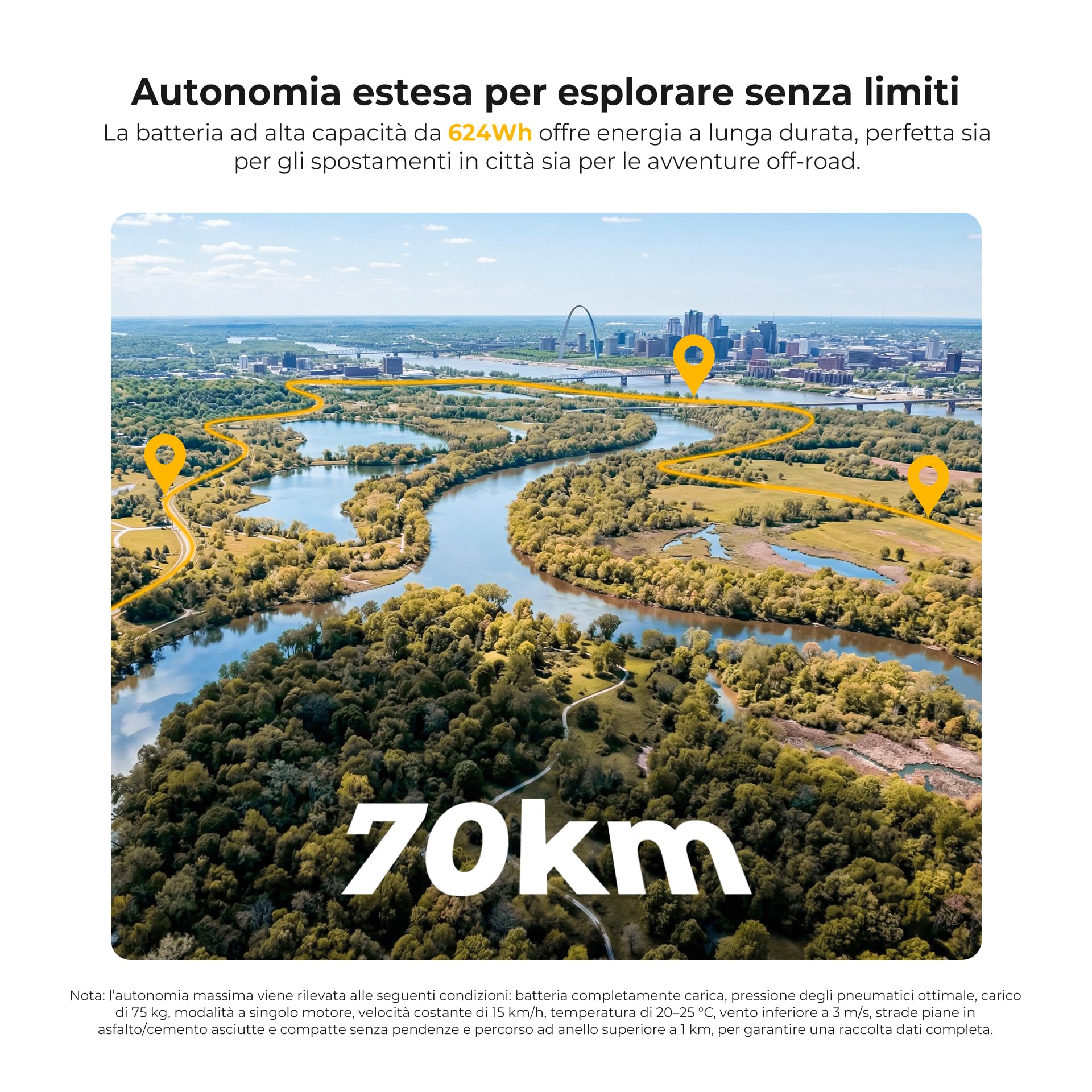 Monopattino Elettrico, Ausom Gosoul 2/Gosoul 2 Pro, 90/70km Autonomia, Sospensione ShocFree, Freni a Disco+E-ABS