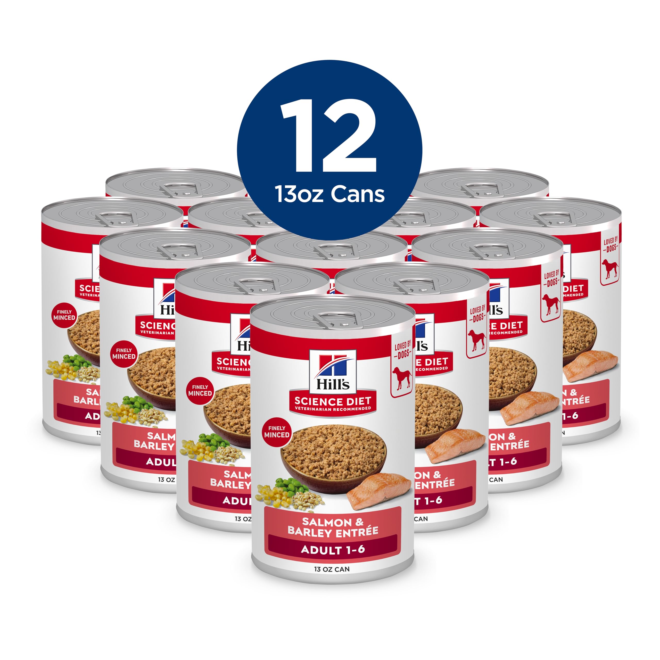 Hill's Science Diet Adult 1-6 Wet Dog Food, Salmon & Barley, 13 oz