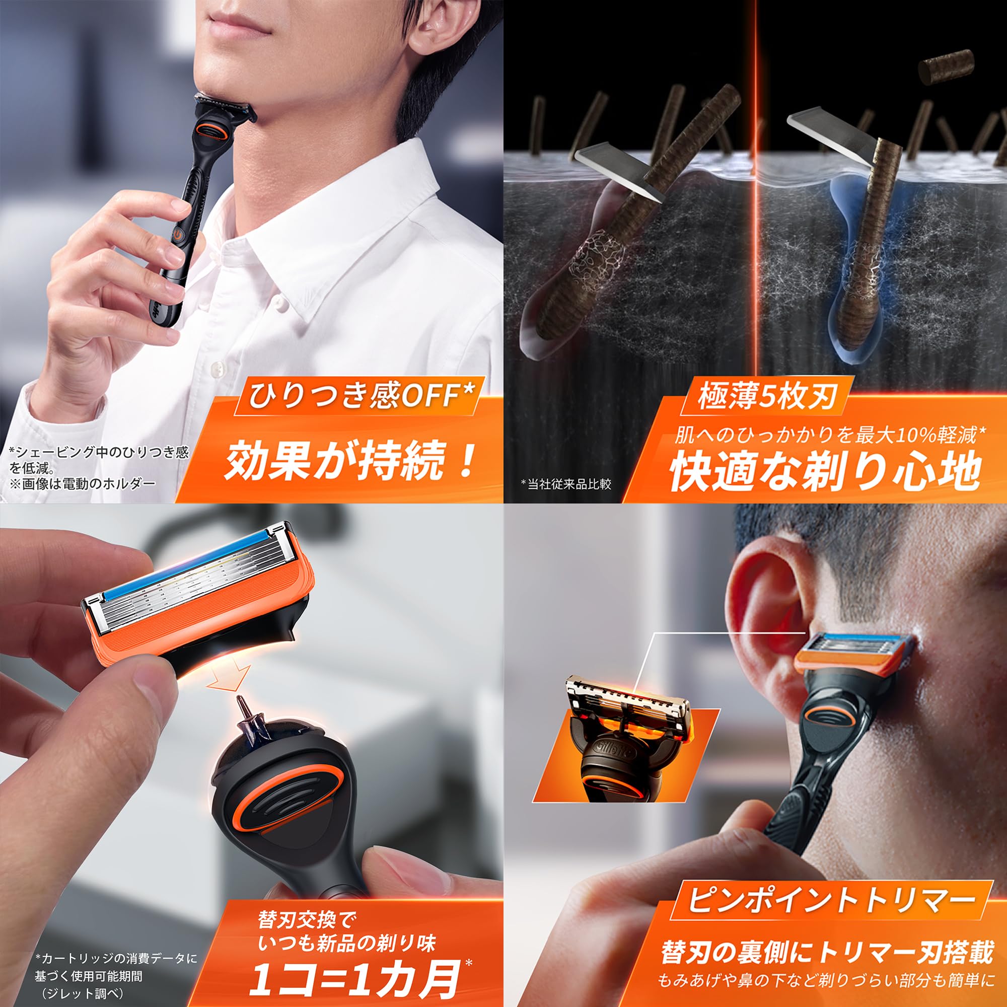 Amazon.co.jp: Gillette 【正規品】 ジレット 髭剃り 替刃 20個