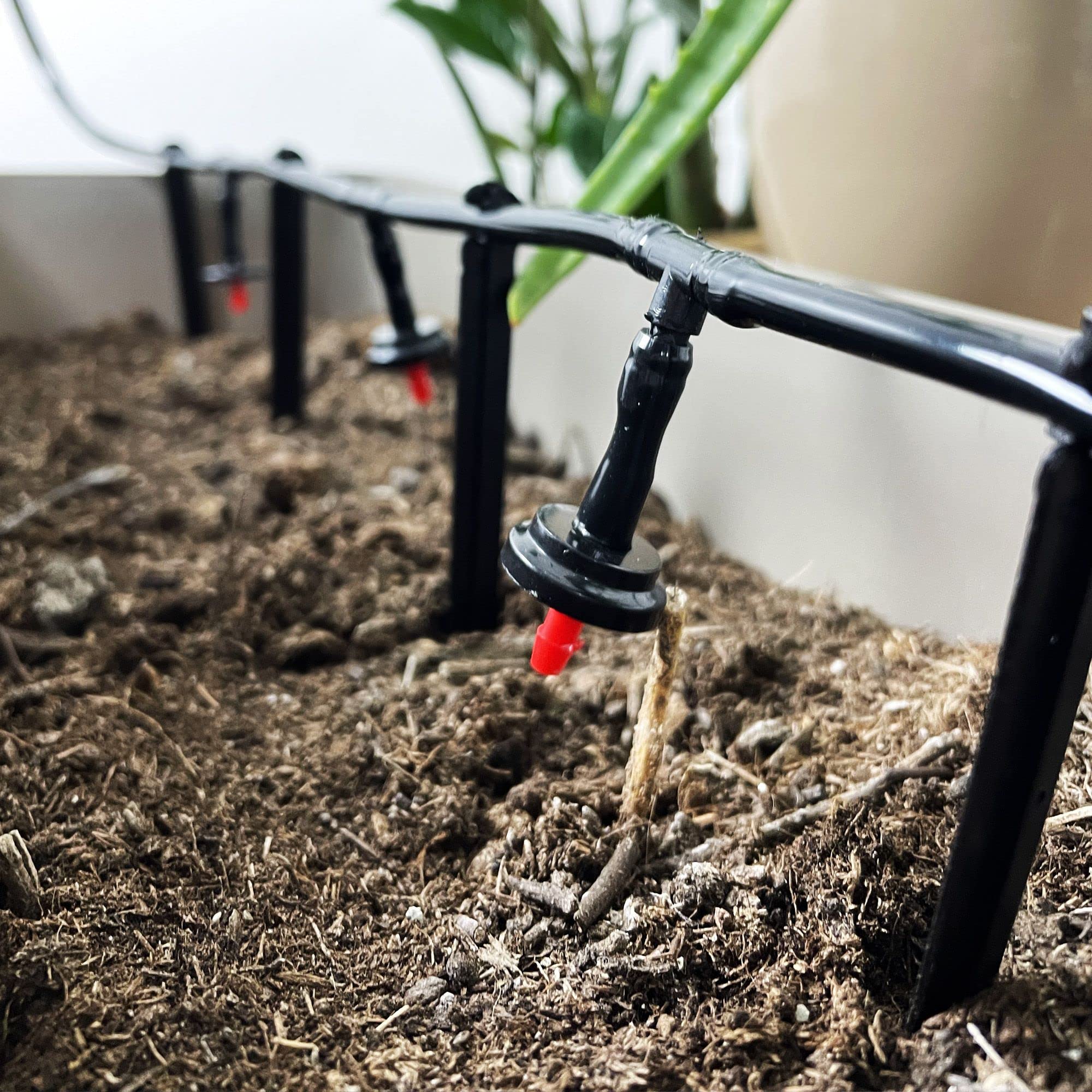 SKYLANTERN Système d'Irrigation Jardin - Kit d'Irrigation Goutte 23m - Systeme Goutte a Goutte pour Serre, Pots, Potager
