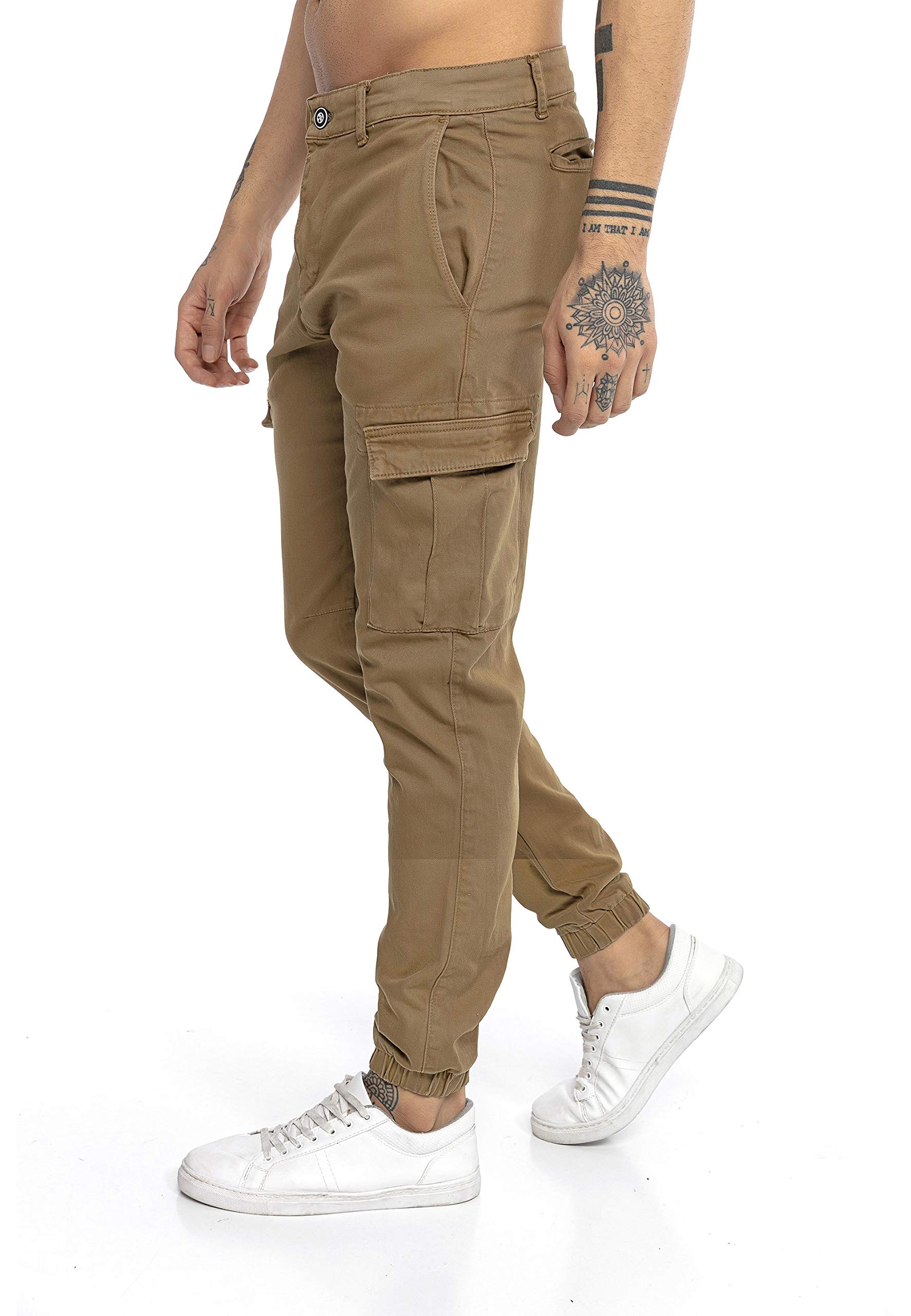 RED BRIDGE Jogger Pants pour Homme Pantalons Cargo en Denim Jean