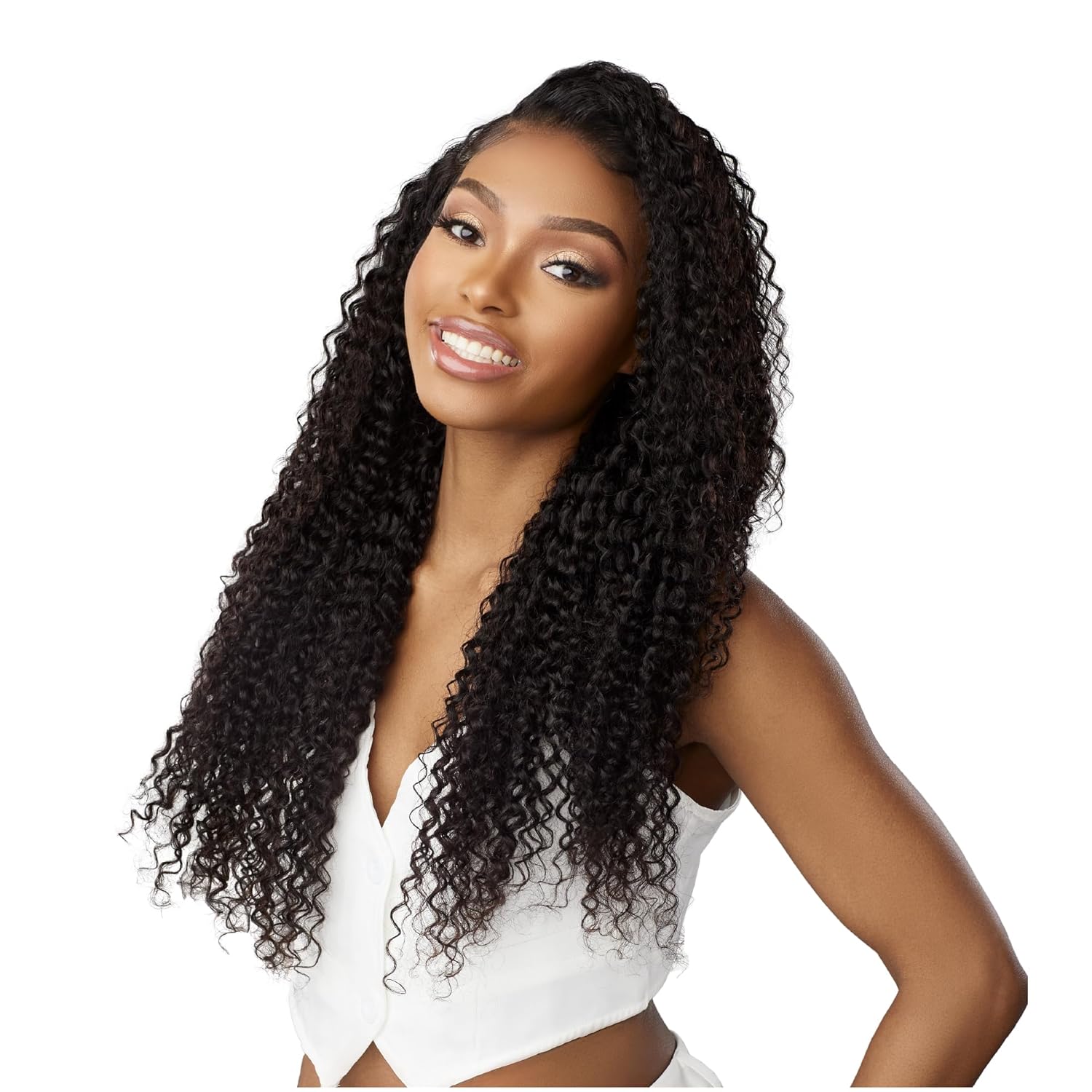 Sensationnel 13A 13X4 Lace Frontalwigs - Bohemian 20 Inch Human Hair 13A Unprocessed Glueless Straight Preplucked Hairline (NATURAL/BLACK)