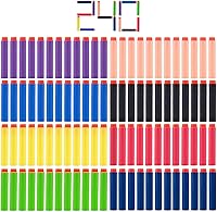 Vista 1 de Paquete de munición de balas de dardos de repuesto de colores de 240 piezas para Nerf N-Strike Elite Series Blasters