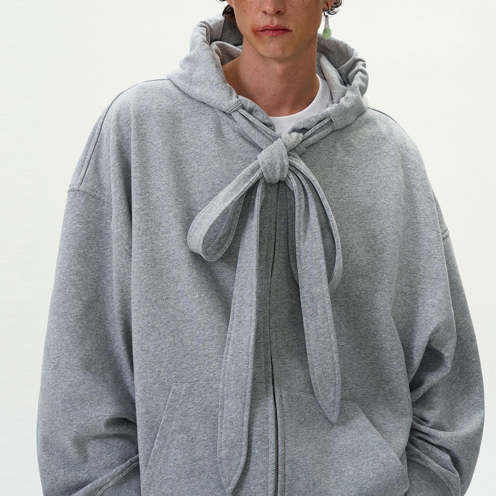 Męska Sznurowana Bluza Z Kapturem, Bluza Z Kieszenią W Stylu Retro Na Jesień, Na Co Dzień, W Stylu Streetwear