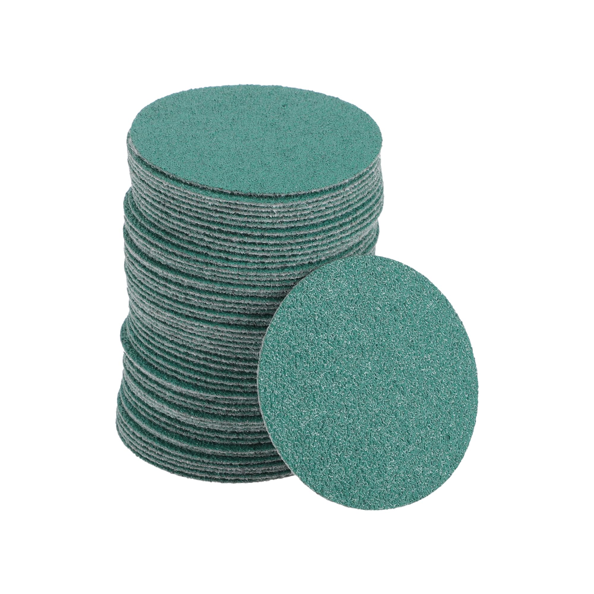 TUCKBOLD Car Sanding Discs 2inch 80 Grit Abrasion Resistance | Round Hook and Loop Sandpaper Green 50 Pcs