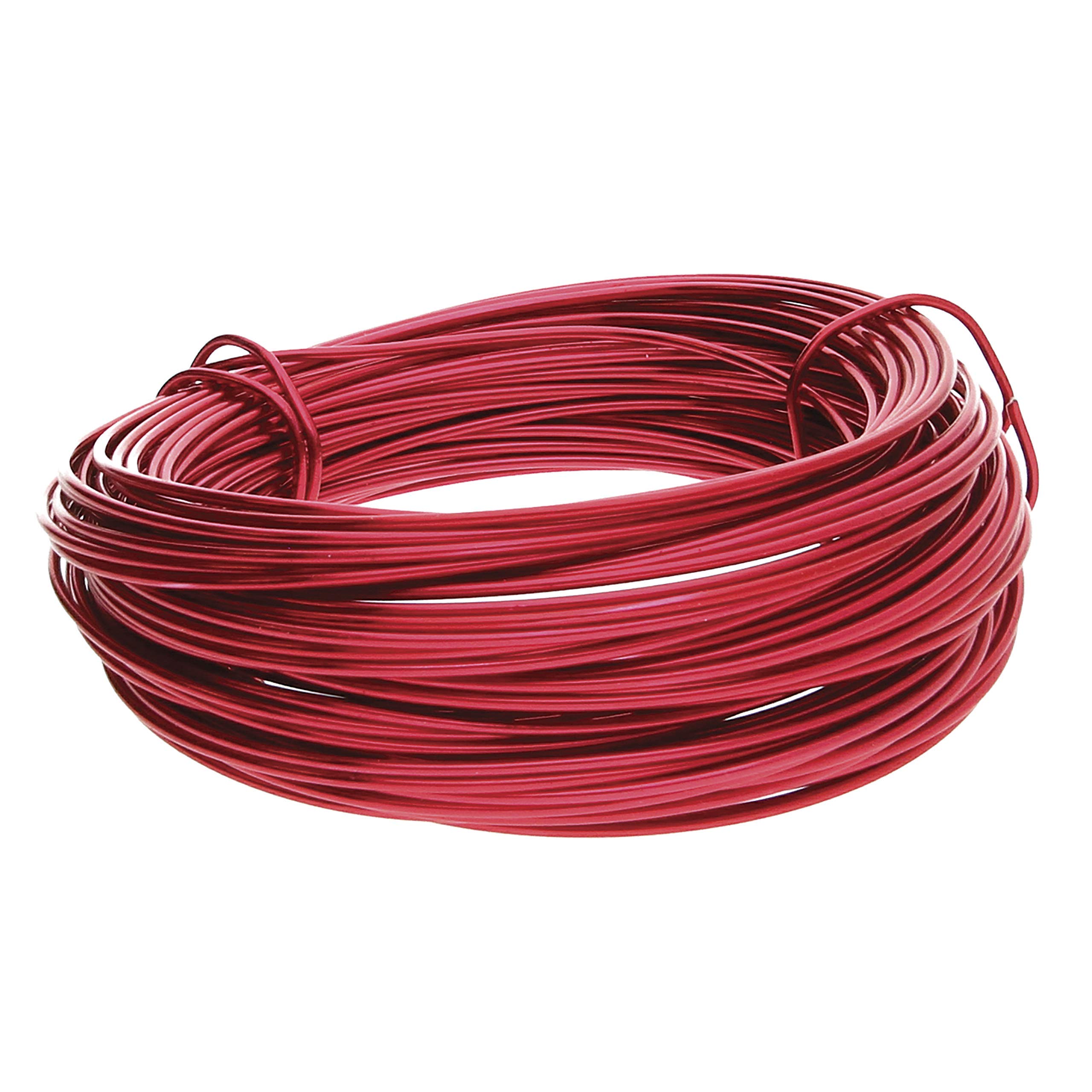 The Beadsmith 18-Gauge Anodized Petite Cut Aluminum Wire for Jewelry Making, 39 Feet / 13 Yard Spool (Red Color)