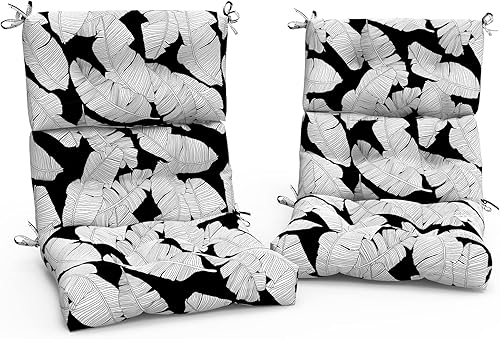 Cojines Adirondack para sillas de patio con respaldo alto para exteriores, cojines Adirondack para jardín, porche, uso en silla de oficina en casa,