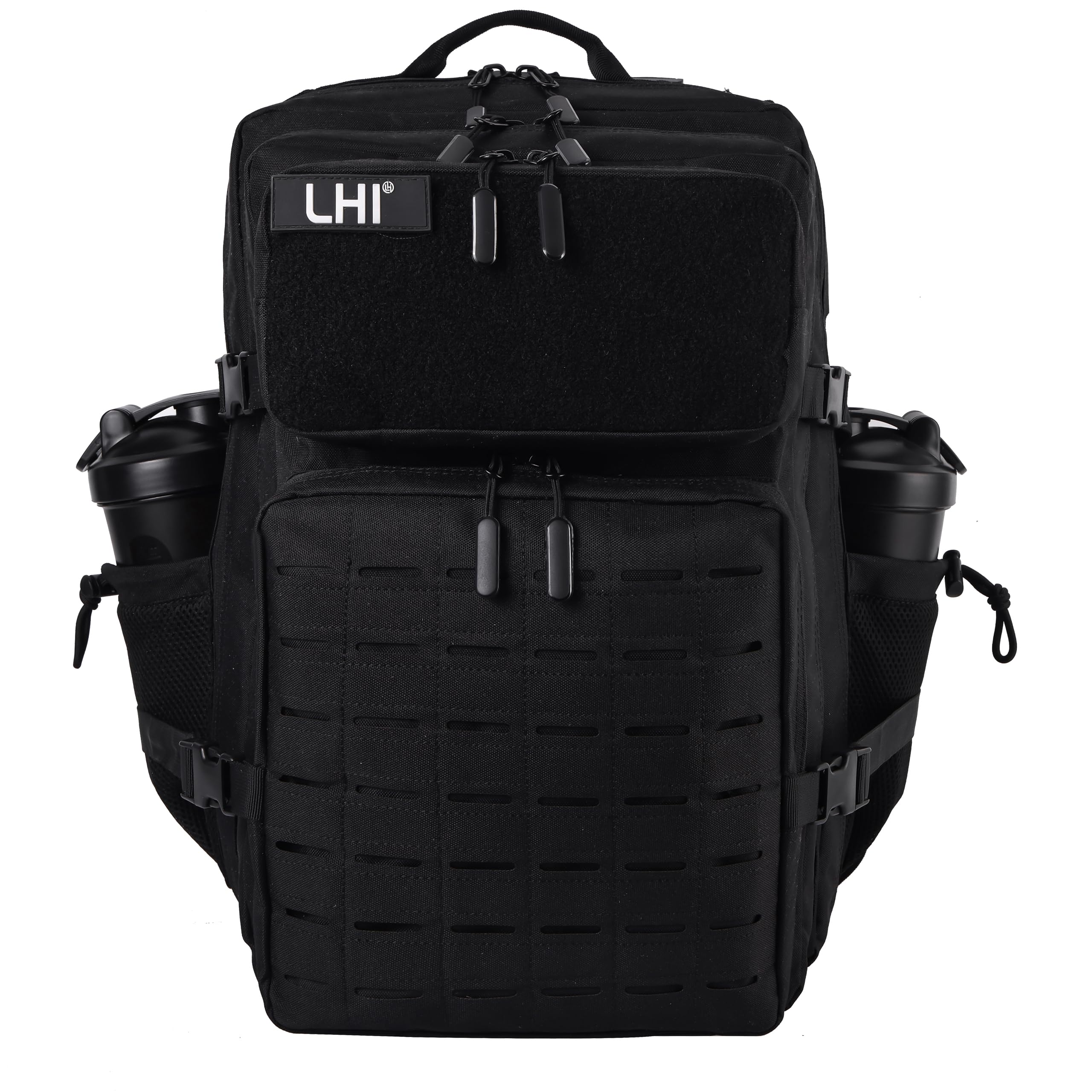 LHI Tactical Military Backpack for Men 25L/45L Large Molle Army Assault Pack 3 Day Hiking Rucksack With Bottle Holder