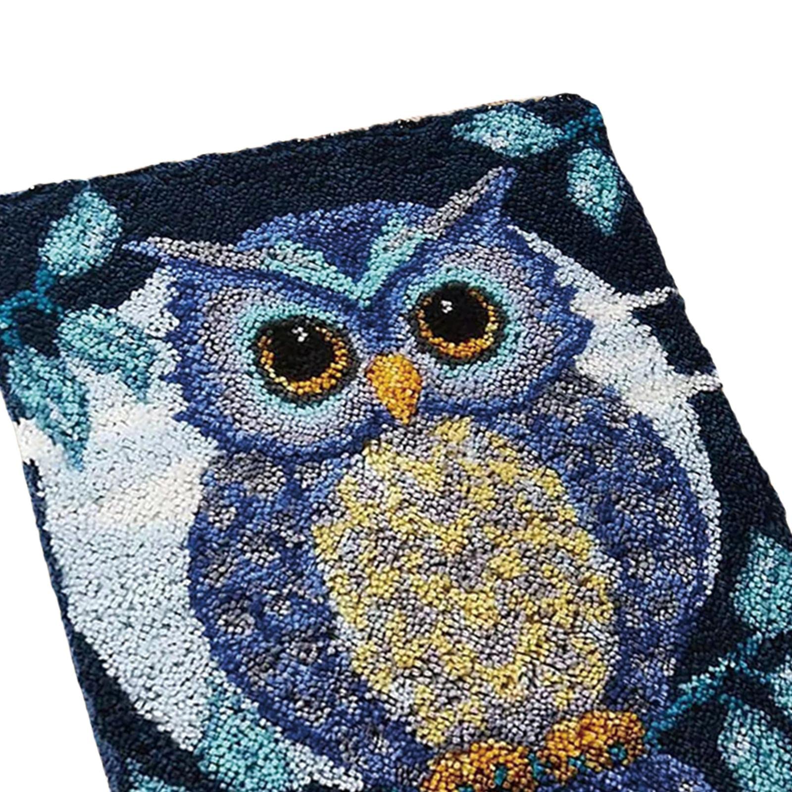 THE STYLE SUTRA® Owl Latch DIY Rug Making Kit Festival Gift Creative Embroidery Carpet Set| Needlecrafts & Yarn | Rug Making | Latch Hooking-image-46