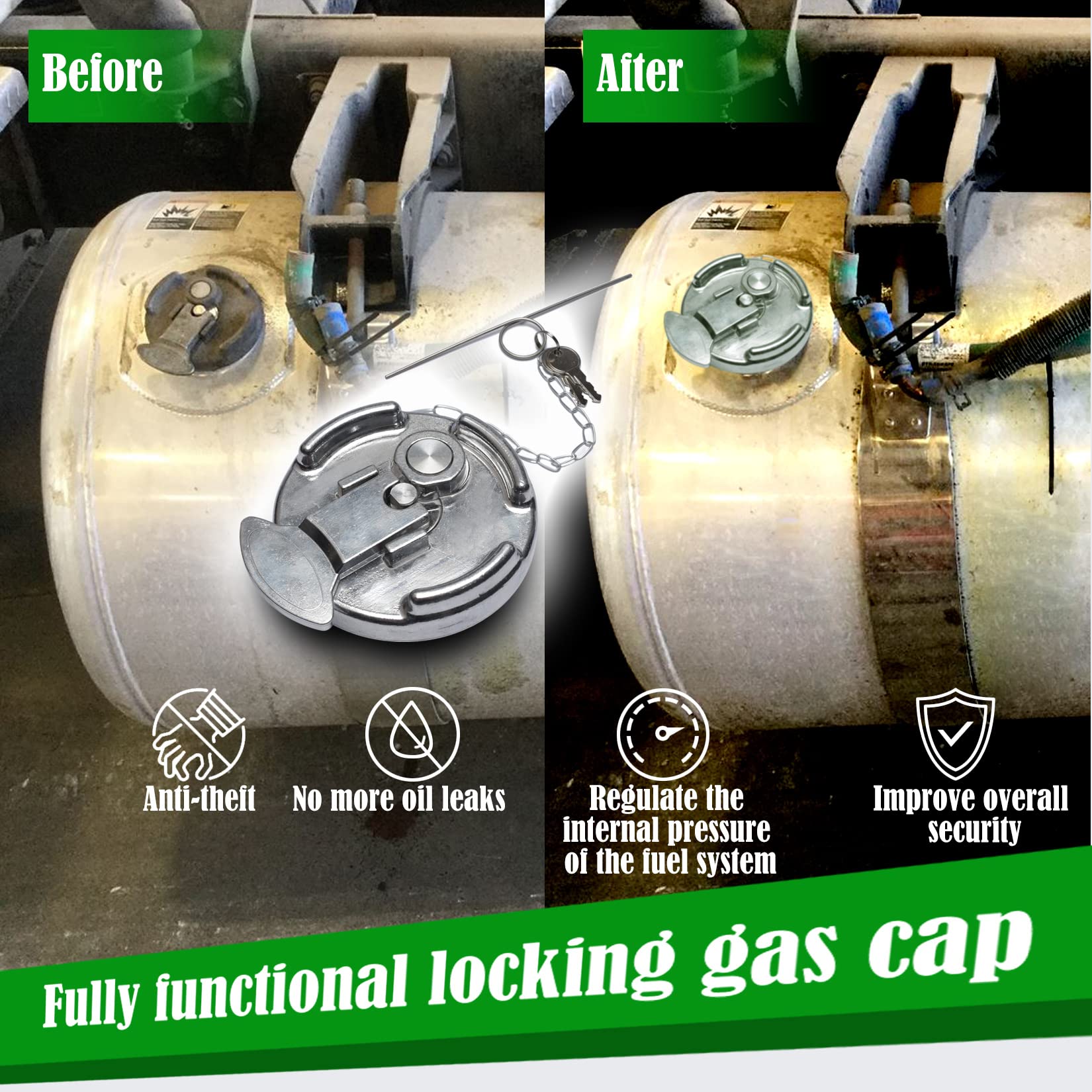 Sparco 27005OA Brushed Aluminum Non-Locking Fuel Cap - Foto 5