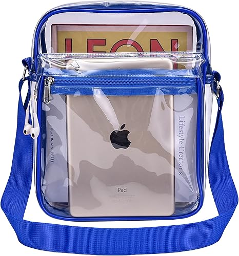 USPECLARE Clear Purse Bag for Stadium Events Clear Messenger Bag for Men and Women
