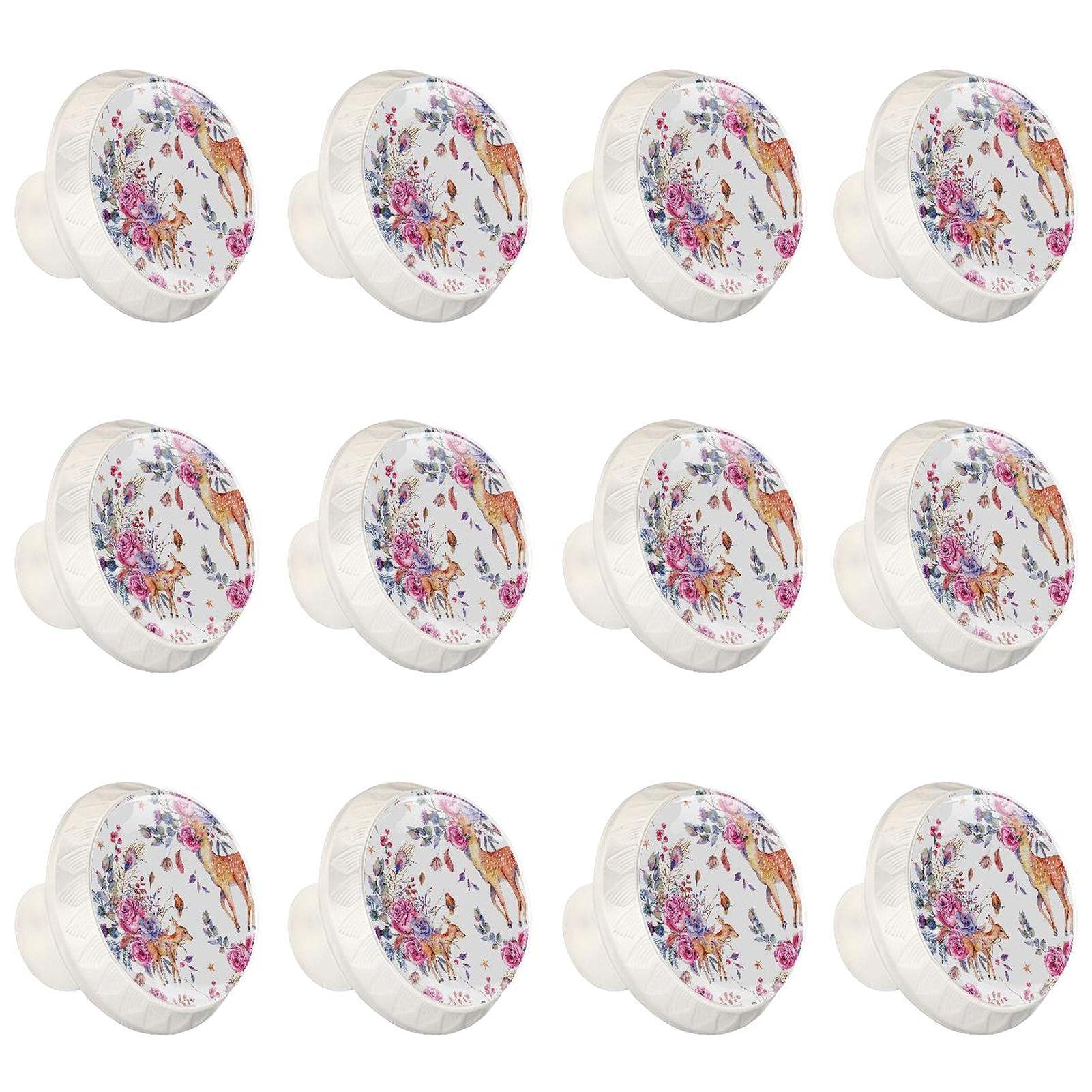 Poignée de tiroir et boutons d'armoires de cuisine ronds pour placard et commode 12x