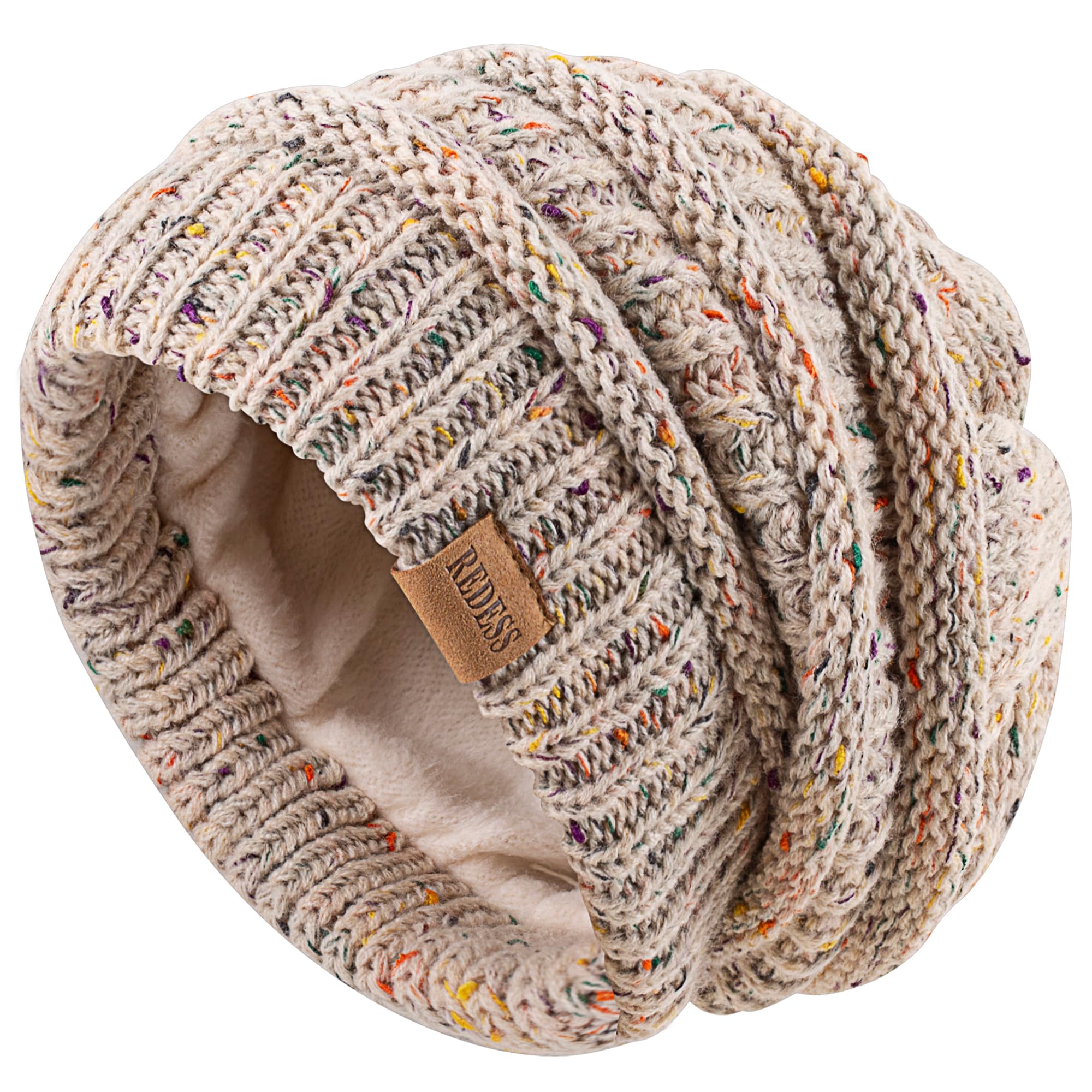 REDESS Slouchy Beanie Hat per Uomo e Donna Winter Warm Chunky Soft Oversize Cable Knit cap