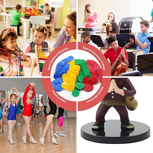 Vista 96 de Juego de 100 fichas de juego de fichas de póquer de plástico opaco con caja de almacenamiento (azul, 1 pulgada)