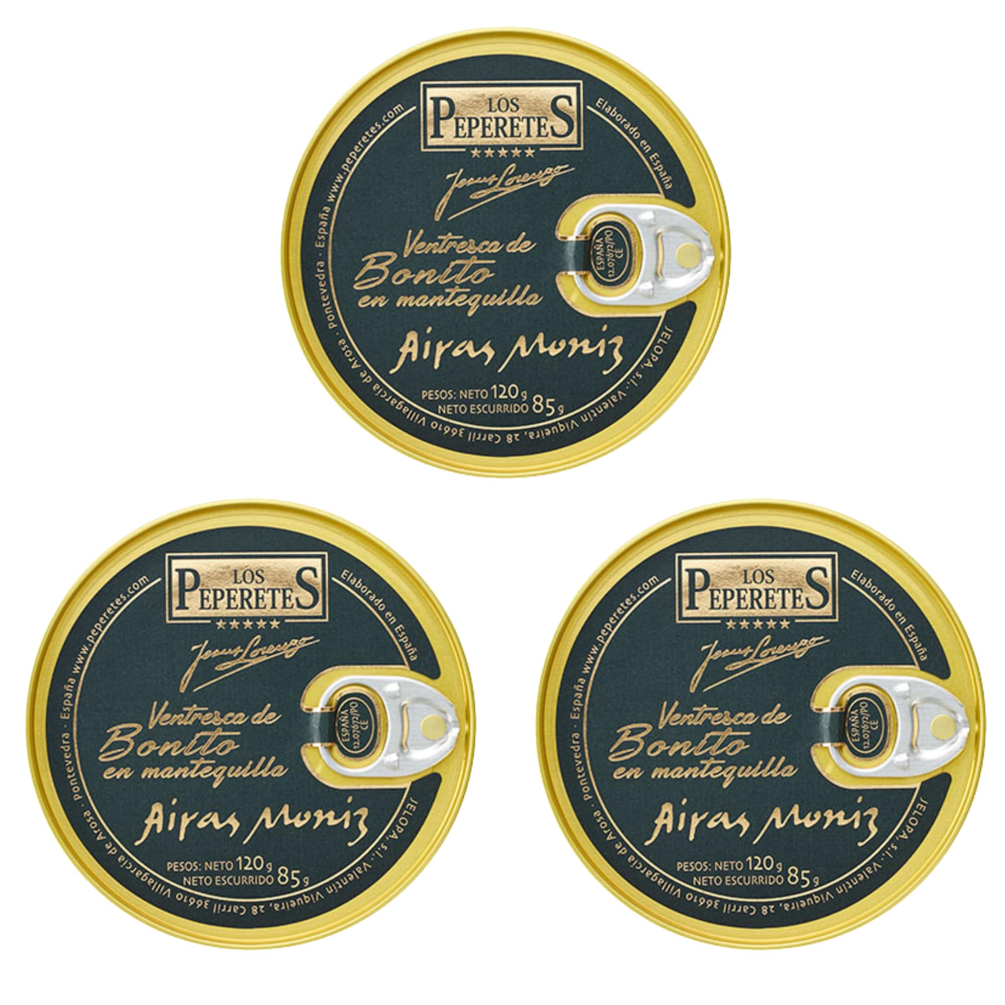LOS PEPERETES Ventresca en Mantequilla Arias Ortiz 120 g Conserva Gourmet Gallega