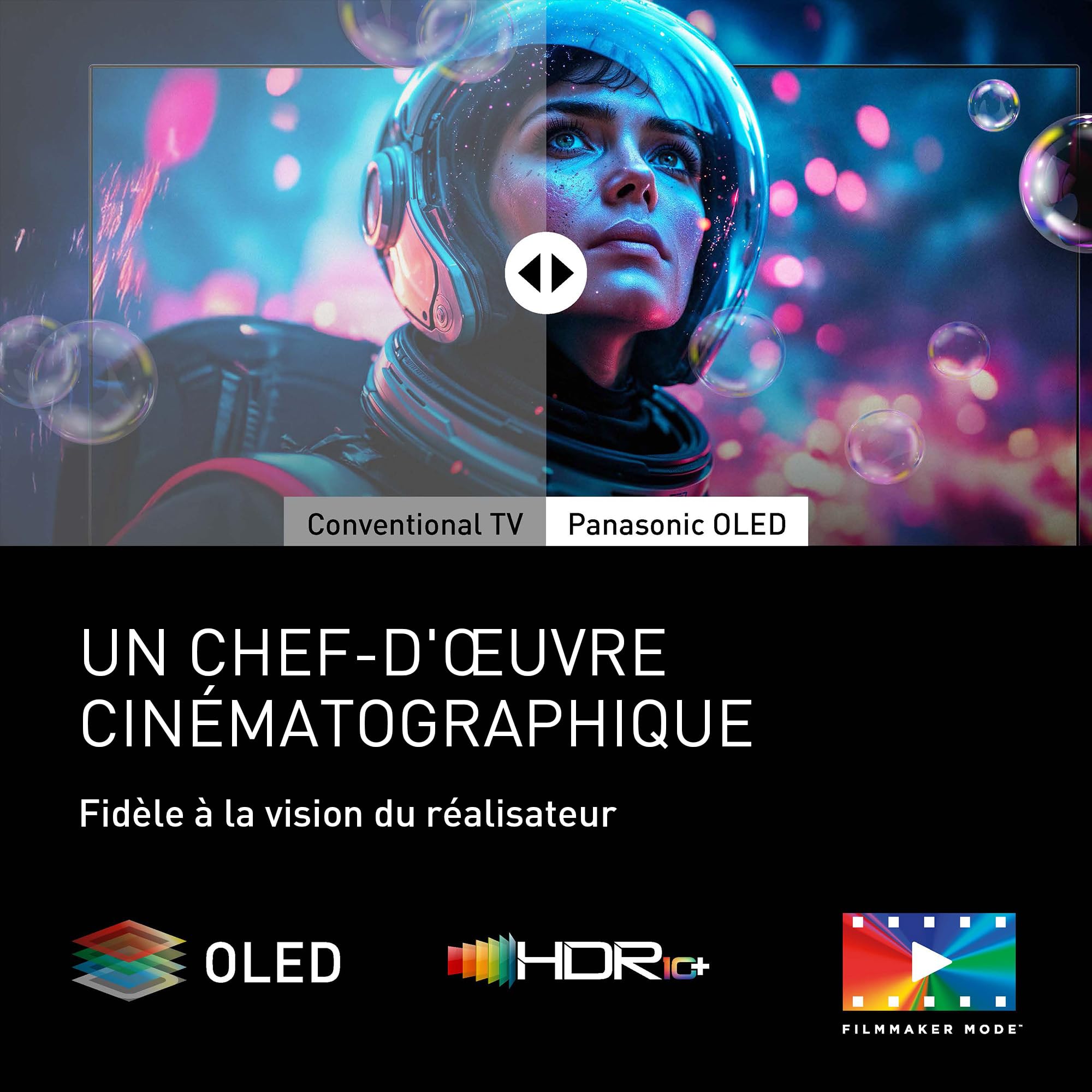 Panasonic Premium TV-55Z80BEZ, Série Z80B, 55 Pouces, 4K Ultra HD OLED Smart TV, 2025, Fire TV, Dolby Vision & Atmos, Mode Game Extreme, Support Alexa & Apple, Bluetooth, Noir