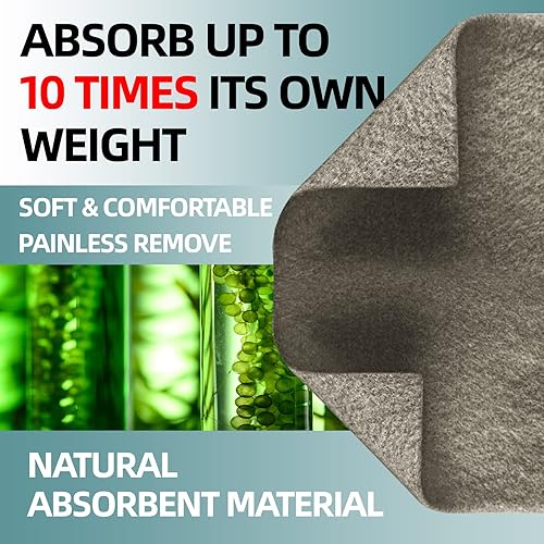 Miniatura 3 de Apósito de alginato de calcio plateado, paquete individual de 4 x 4 pulgadas, 6 unidades, altamente absorbente, no adhesivo, sin dolor, eliminación