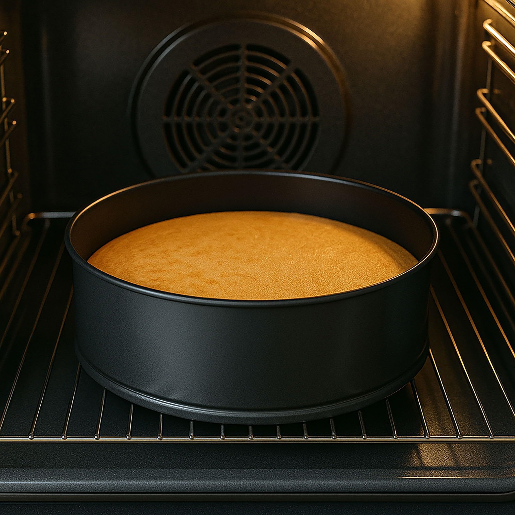 Set De 3 Moldes Desmontables Para Tartas - Acero Al Carbono Antiadherente, Diámetros 18, 20 Y 22 Cm, Aptos Para Horno