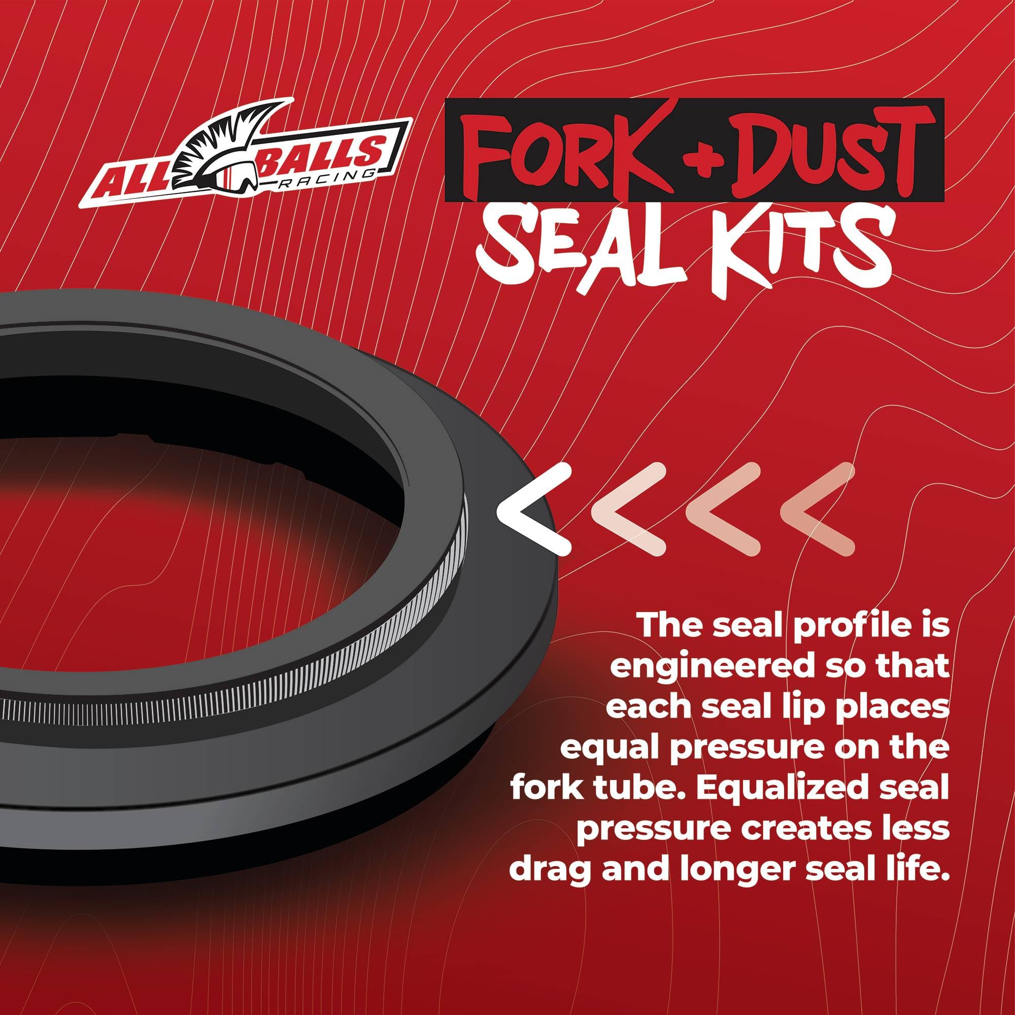 Amazon.com: All Balls Racing 56-124 Fork Seal & Dust Seal Kit Amazon.com: All Balls Racing 56-124 Fork Seal & Dust Seal Kit