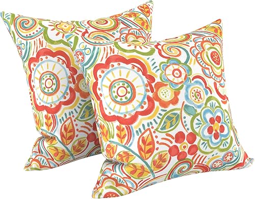 Miniatura 60 de LVTXIII - Juego de fundas para cojines de sofá, patio o sillón de exteriores, cuadradas y decorativas, 2 unidades de 16" x 16", sin relleno