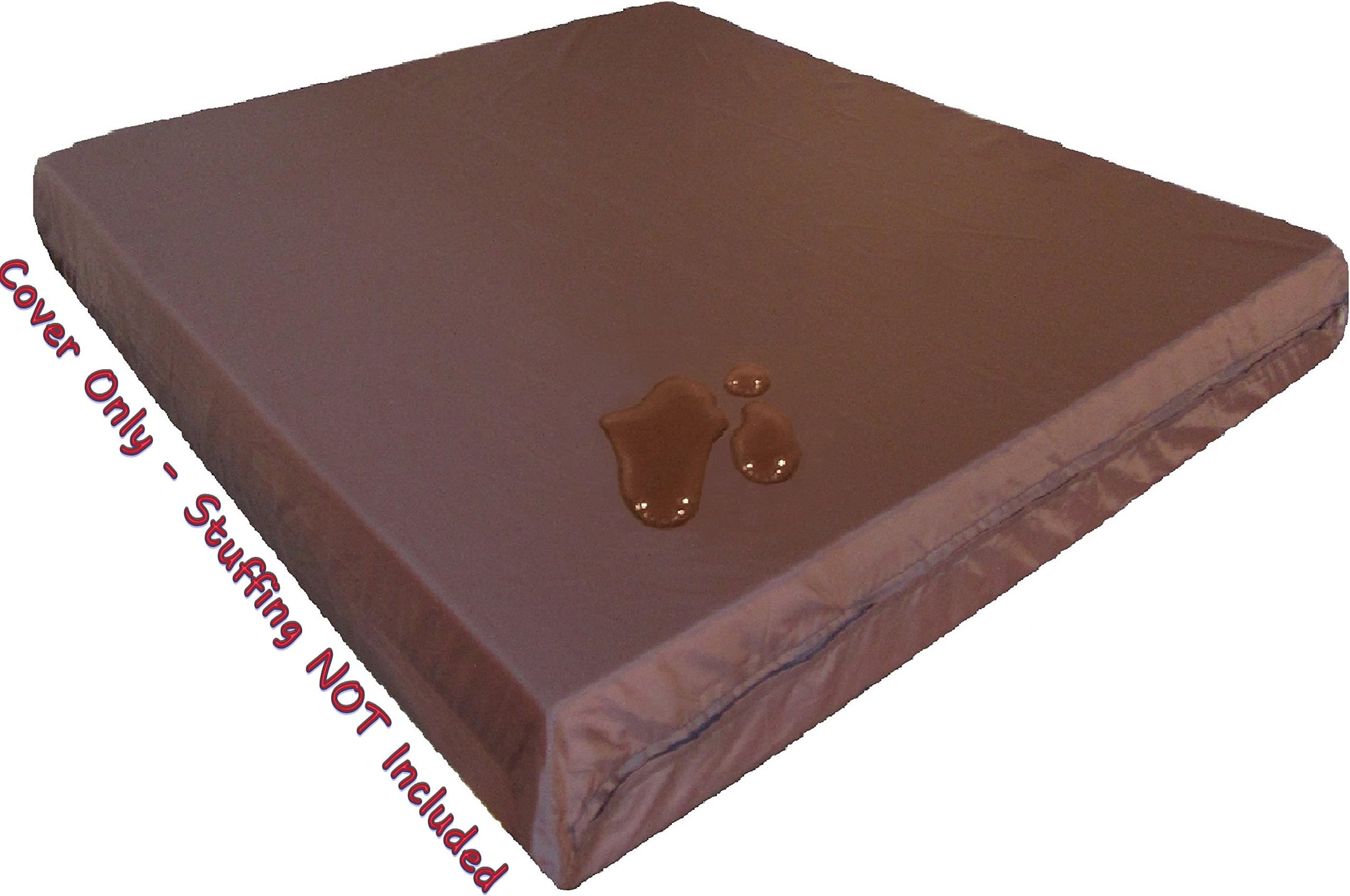 Dogbed4less 1 Pack Internal Duvet Case Waterproof Zipper Dog Bed Cover for Jumbo/XXXL Large 55"x47"X4" Memory Foam Pad Pet Bed - 59"x51" Flat