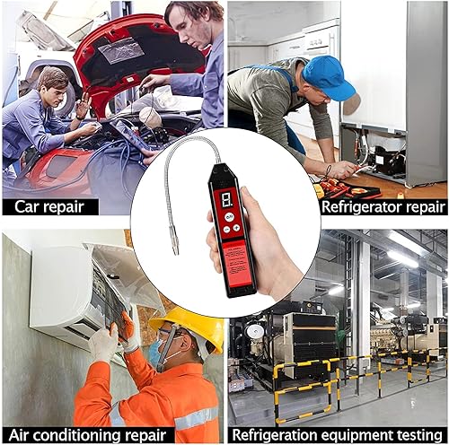Miniatura 5 de Wale&Morn Detector de fugas para fugas de gas halógeno, Detector de fugas de refrigerante de aire acondicionado con luz indicadora HVAC R22 R410A