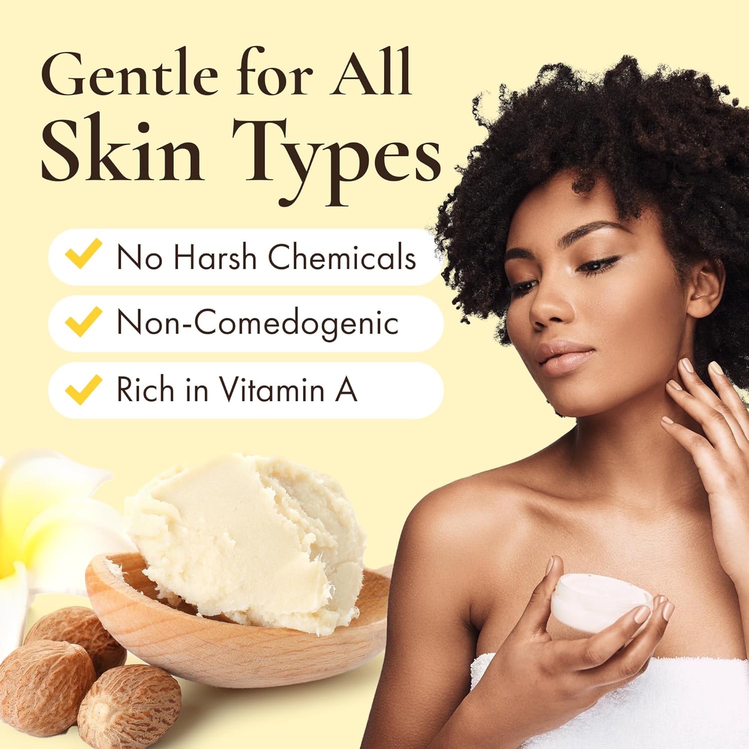 HalalEveryDay Raw African Shea Butter from Ghana, 100% Pure Unrefined Grade A Yellow Shea Butter for Skin & Hair, Deep Moisturizing Body & Hair Butter - Image 7