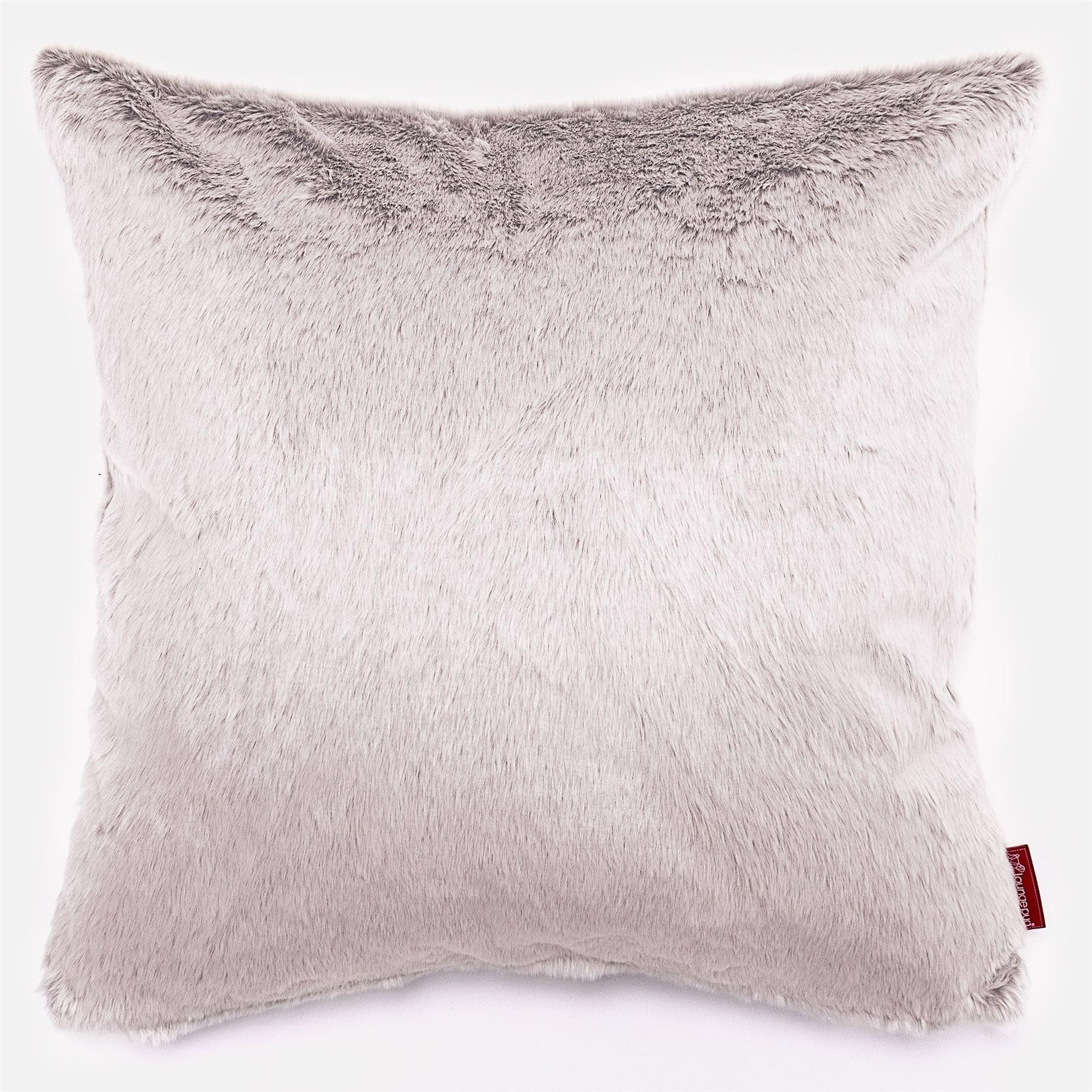 Lounge Pug Faux Rabbit Fur Scatter Cushion Dusty Pink 70 x 70 cm Decorative Pillow for Sofa