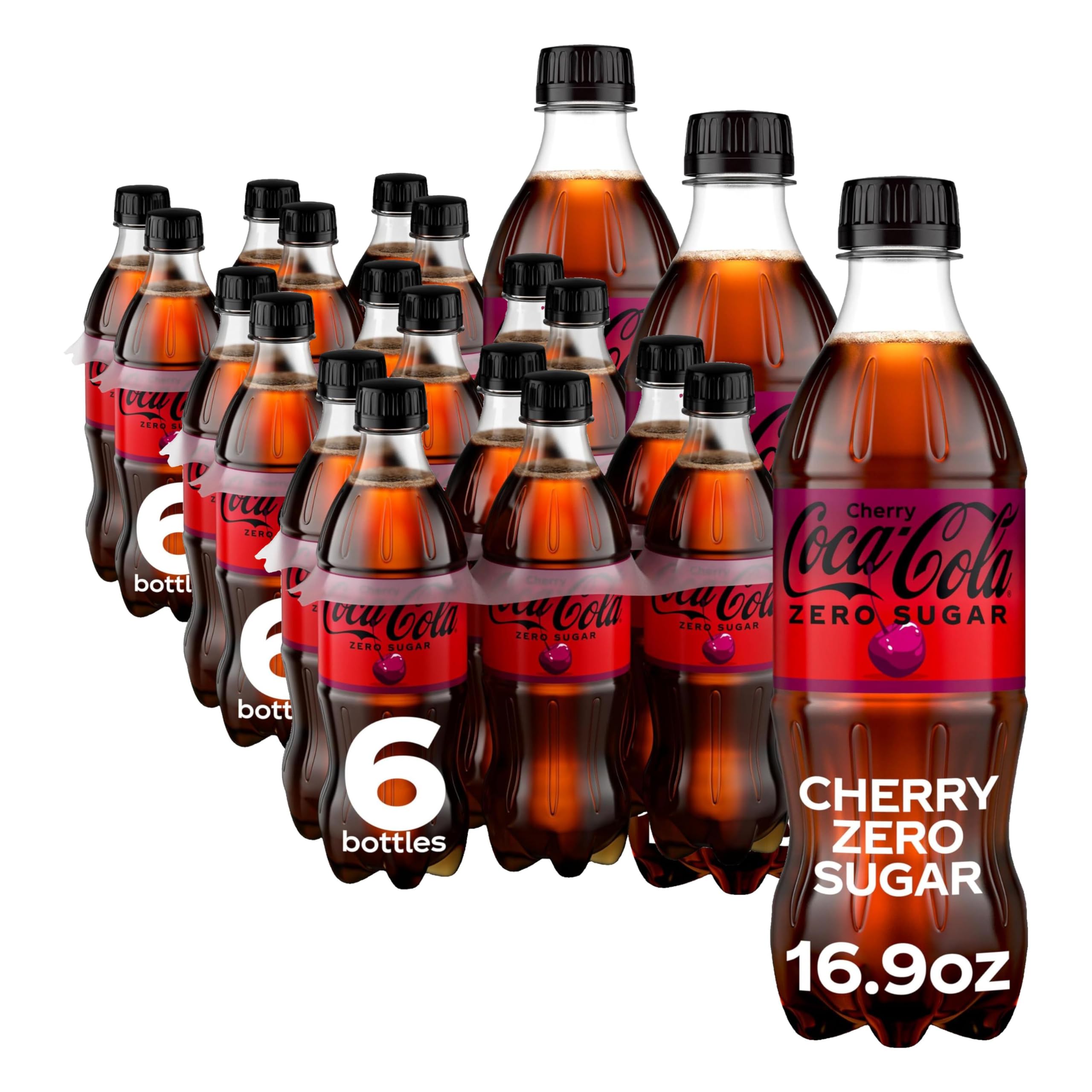 Amazon.com : Coca-Cola Cherry Zero Sugar | 6pk | 500ml PET | Pack