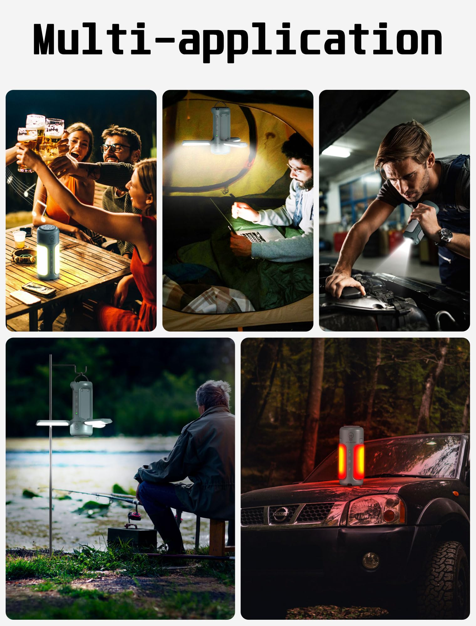 その他 Tmvel Flex Camping Lantern Collapsible Flashlight Led Lantern - Light Weight - Portable by Tmvel w17b8b5 Portable Collapsible LED Camping Lantern and Flashlight (2 Pack
