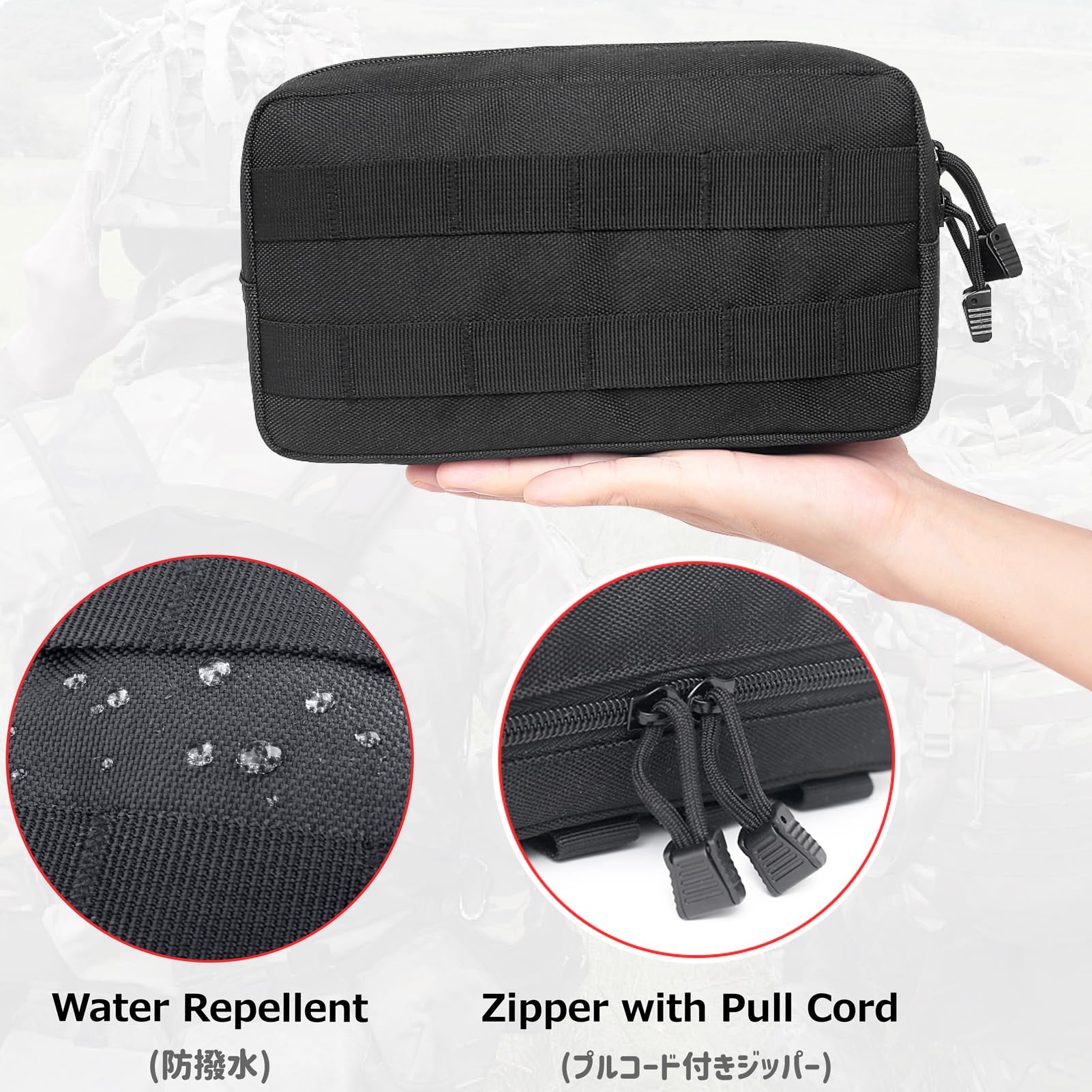 Amazon | Azarxis モール ポーチ サバゲー Molle EDC ユーティリティ