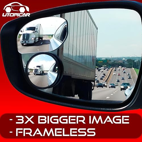 Miniatura 3 de Espejo convexo para automóvil de punto ciego: vista trasera | Accesorios de espejo retrovisor para el interior del automóvil - Mujeres y hombres