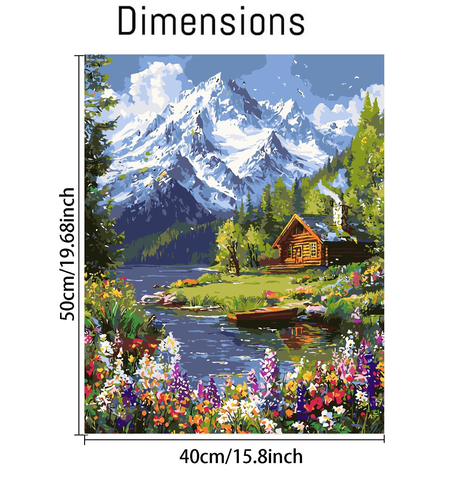 Amazon.com: LWZAYS Mountain Paint by Numbers Kit for Adults