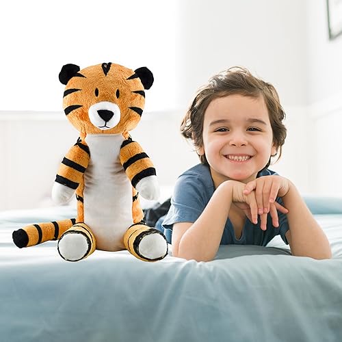 Miniatura 7 de Attatoy Regit The Plush Tiger Toy - Animal de peluche de tigre sentado a rayas de 17 pulgadas de alto