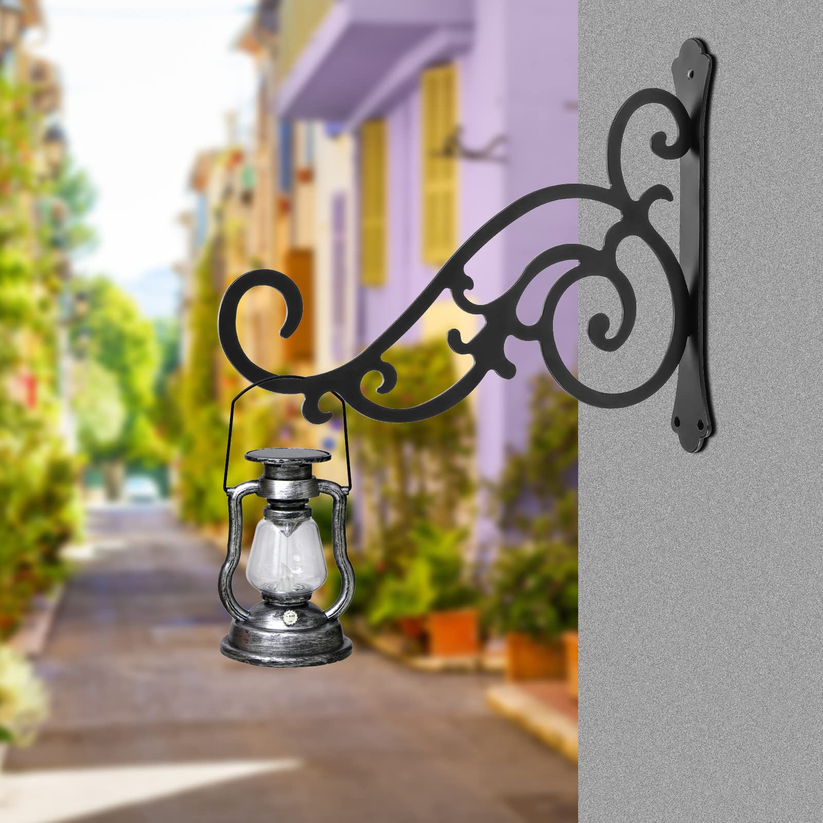 2 Pcs Crochet Mural En Fer Style Européen Pour Pots De Fleurs D Coration De Jardin Ornement Noir Nouveau7 Le Cadeau Ultime