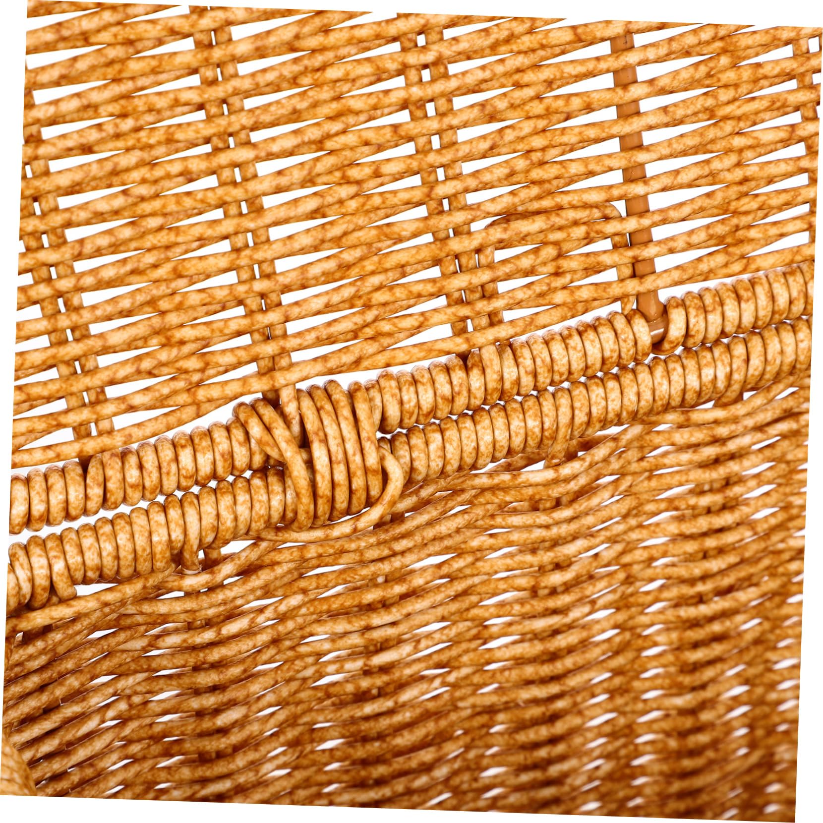 Cesta Estrecha y Alta de Almacenamiento Tejida con Tapa y Asa Organizador Portátil para Juguetes Revistas y Objetos Varios Diseño Ligero y Seguro para Uso Doméstico y Exterior