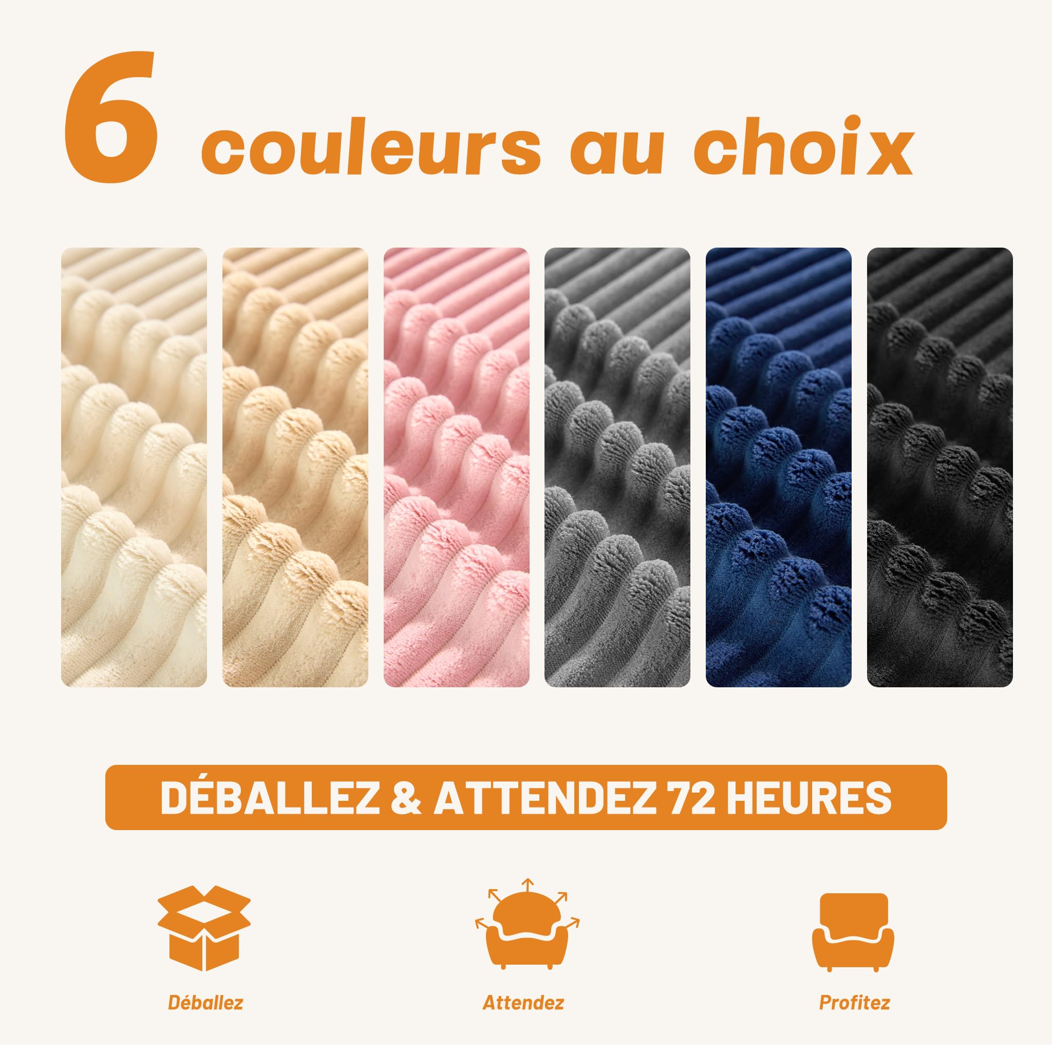 Canapé d’Angle modulable en L avec Fonction lit – Grand canapé Convertible rembourré en Tissu côtelé – Canapé-lit Confortable pour Salon,Bleu Marine | Méridienne Gauche, Assise Profonde, Sans Montage, Mousse Haute Densité, Soutien Stable