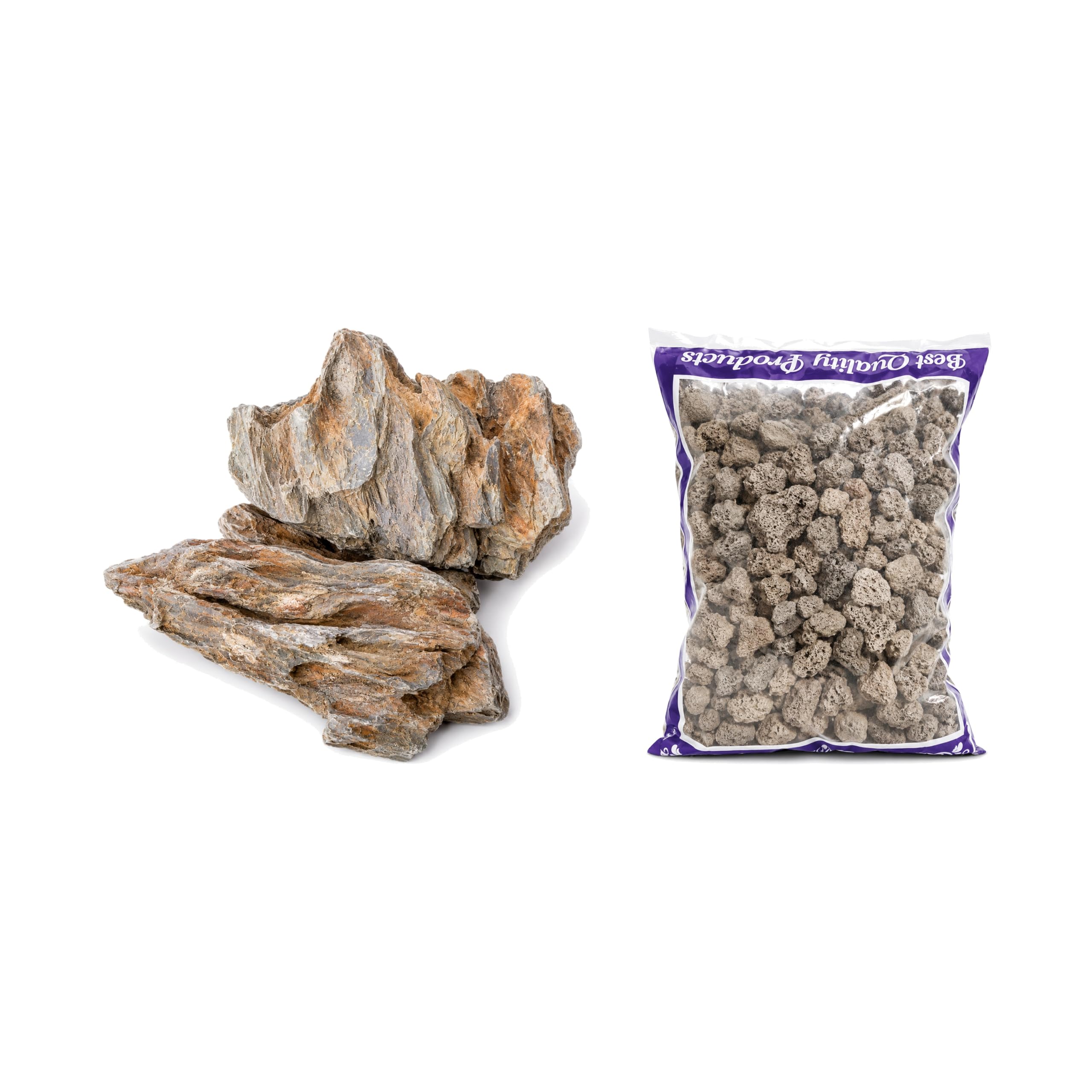 Dragon Rocks 1kg & Stone 1kg Aquarium Substrate Combo, Pack of 2 Dragon Rock & Natural Stone Aquarium Fish Tank-image-4