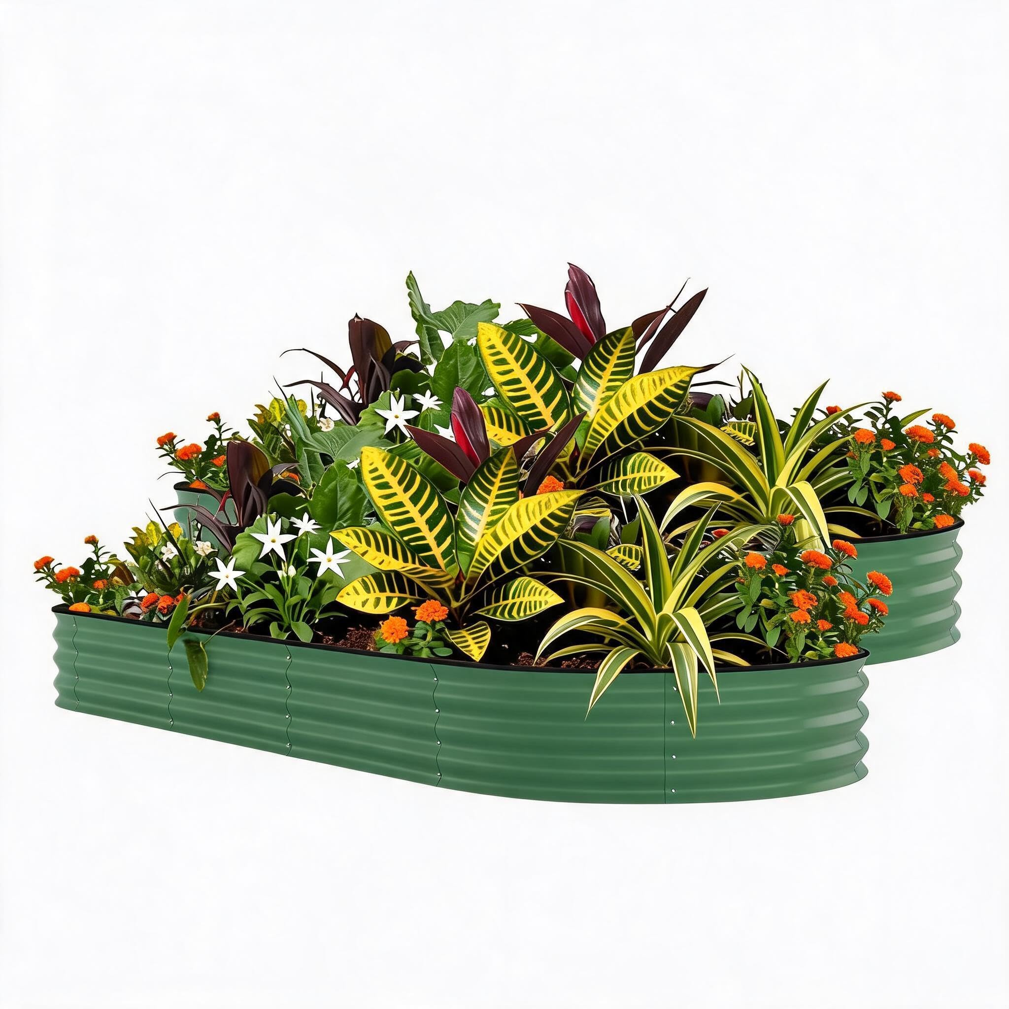 Bac à fleurs surélevé pour créer un potager d'herbes aromatiques